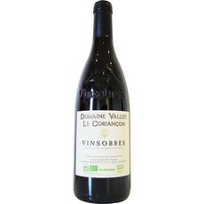 Vin rouge AOP Vinsobres bio Domaine Vallot le Coriançon 75cl