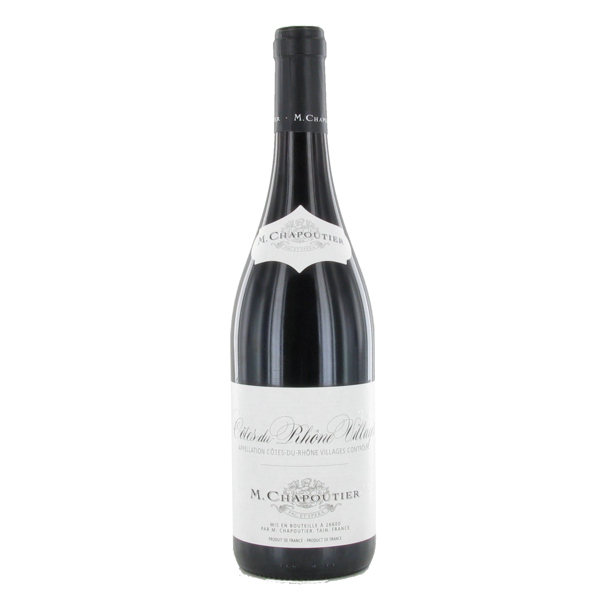 Vin rouge AOP Côtes-du-Rhône-Villages M.Chapoutier 75cl