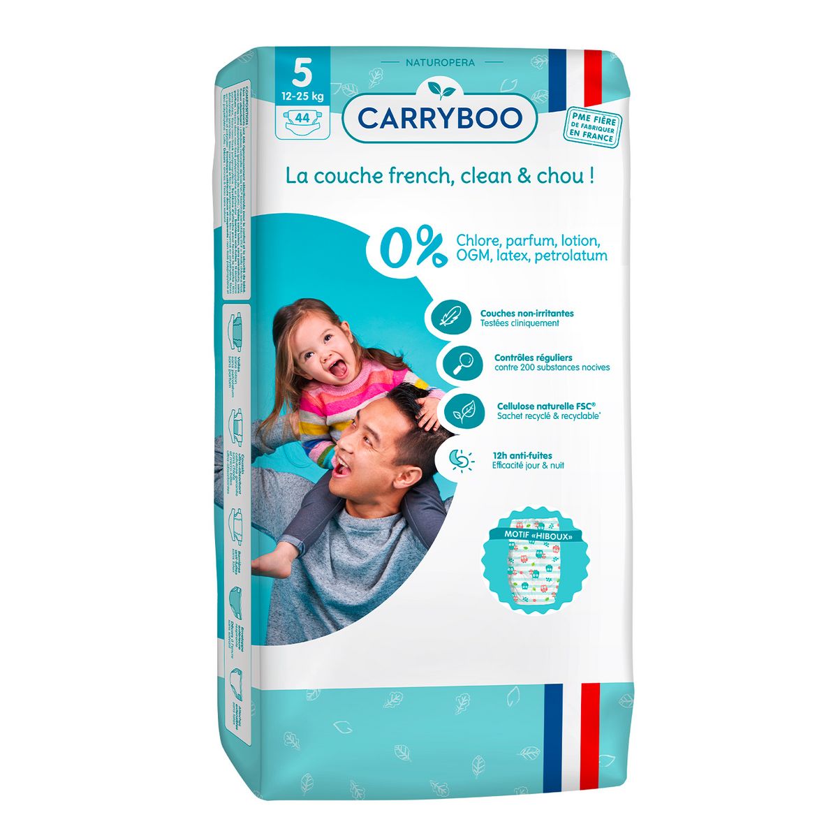 Carryboo Dermo-Sensitives Couches 11-25kg Taille T5 Pièces 44