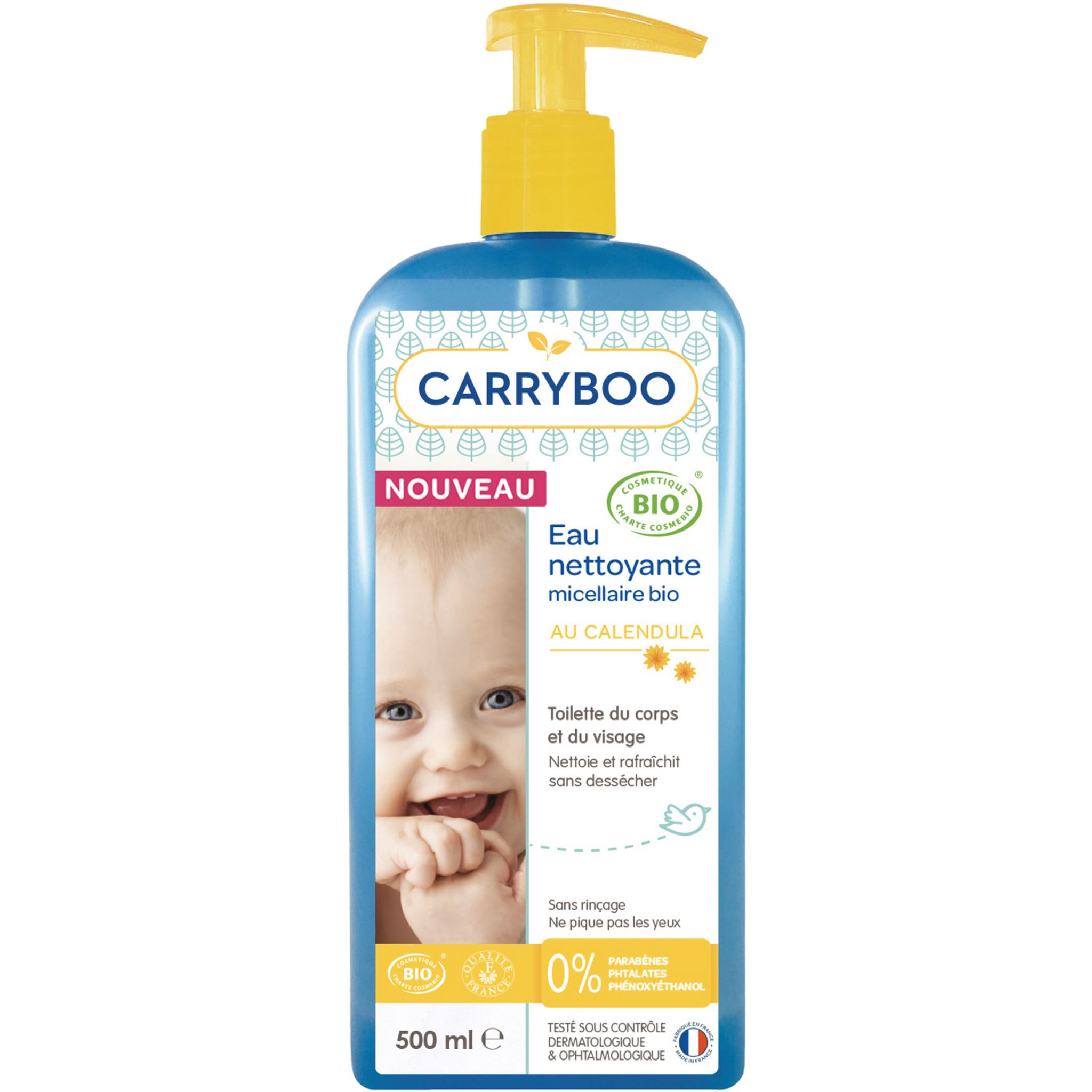 Eau nettoyante micellaire bébé BIO calendula Tidoo 500ml