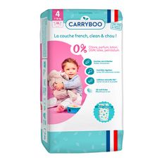 CARRYBOO Couches écologiques dermo-sensitives taille 4 (7-18kg) 48 couches