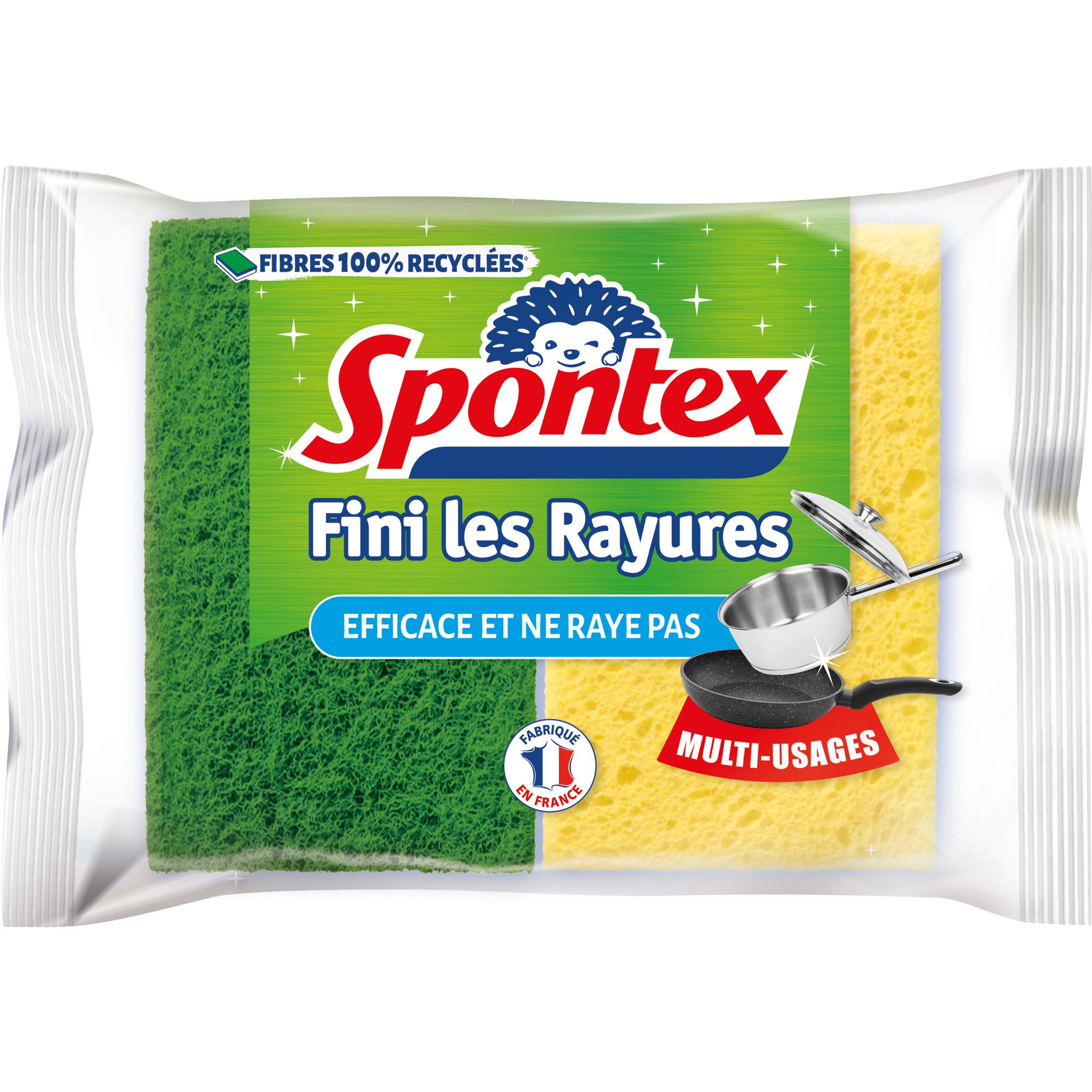 Spontex Eponge La Plus Efficace Du Marché Fini les Efforts Format XXL Par 2  (lot de 2 soit 6 éponges) - Spontex - La Poste Pro