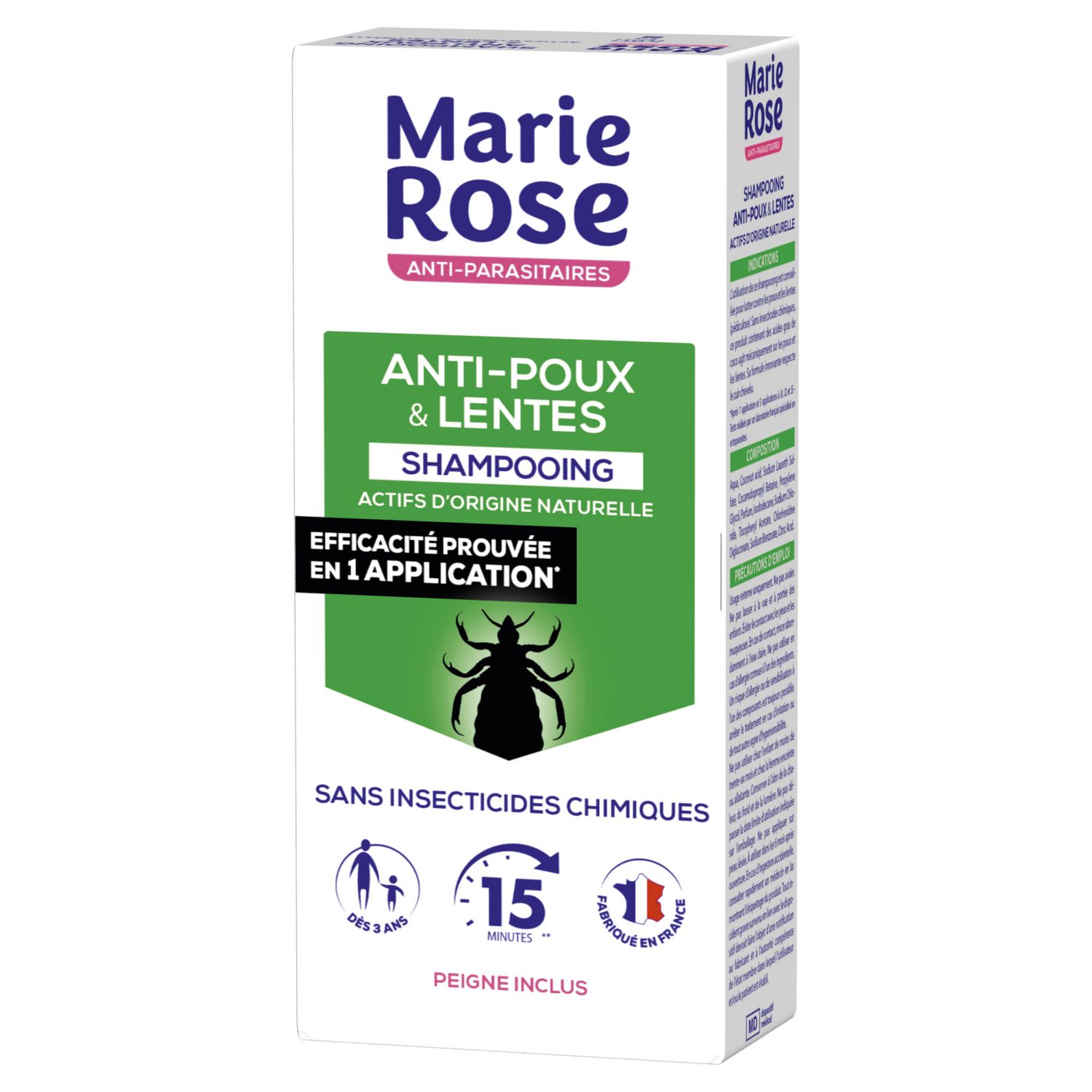 Peigne anti-poux et lentes Marie-Rose