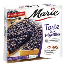MARIE Tarte aux myrtilles 6 portions 490g