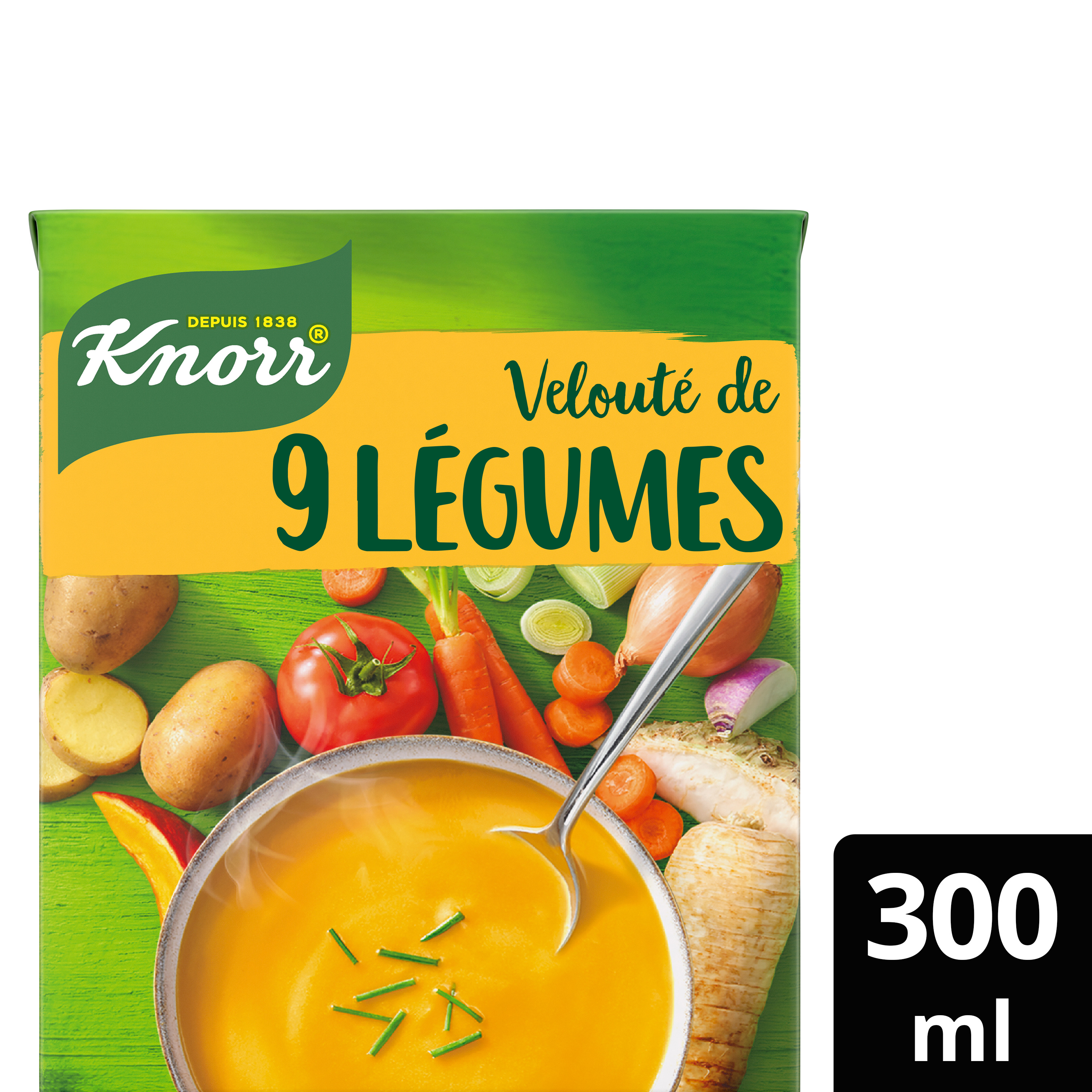 Soupe velouté de 9 légumes KNORR : la brique de 30 cl à Prix Carrefour