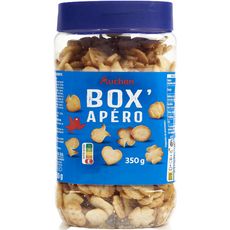 AUCHAN Box'Apéro biscuits salés 350g pas cher 