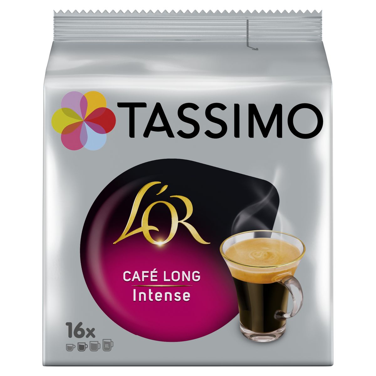 TASSIMO Dosettes de café L'Or espresso café long intense 16 dosettes 128g