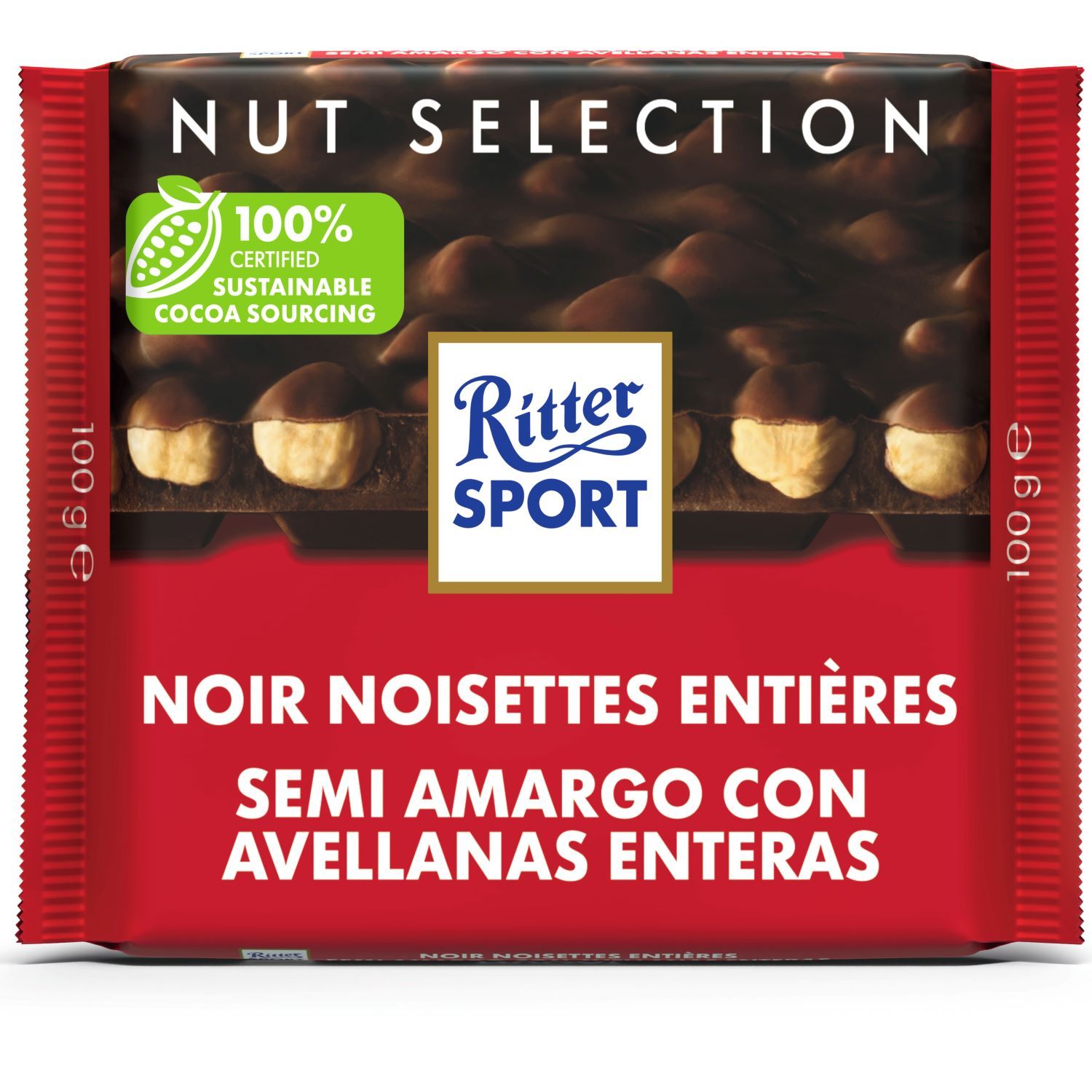 Poulain Maxi Noir Feuilleté & Noisettes entières - Chocolat Poulain