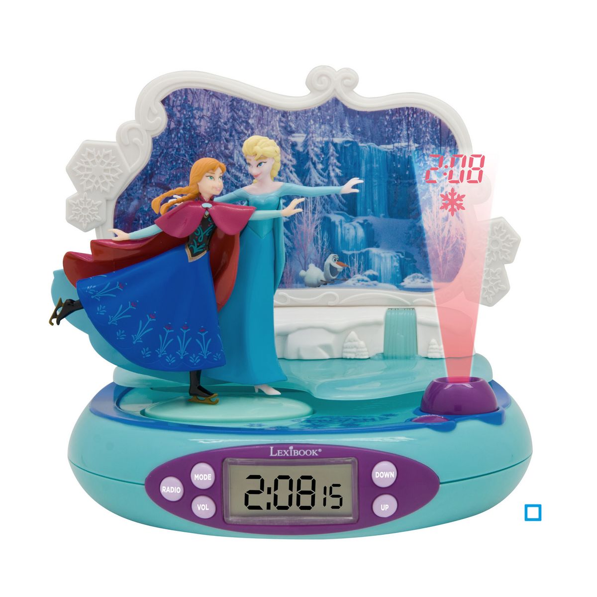 Radio réveil projecteur : La Reine des Neiges (Frozen) Lexibook en  multicolore