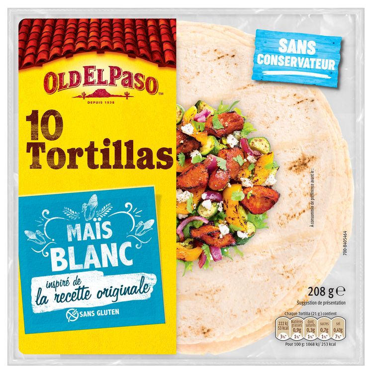 Old El Paso Tortillas Sans Gluten 