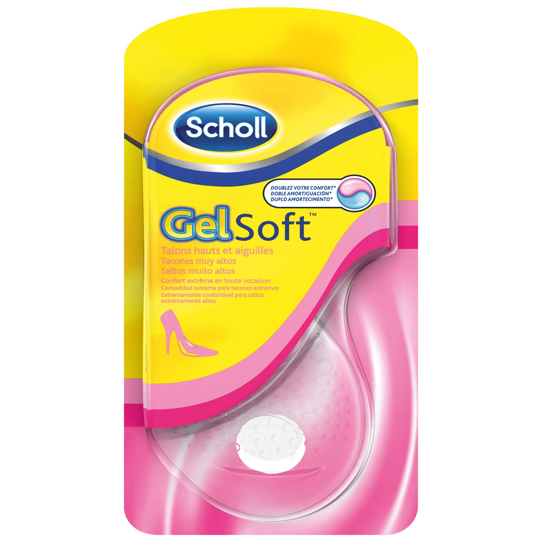 SCHOLL Gelsoft semelles talons hauts aiguilles 1 paire pas cher Auchan