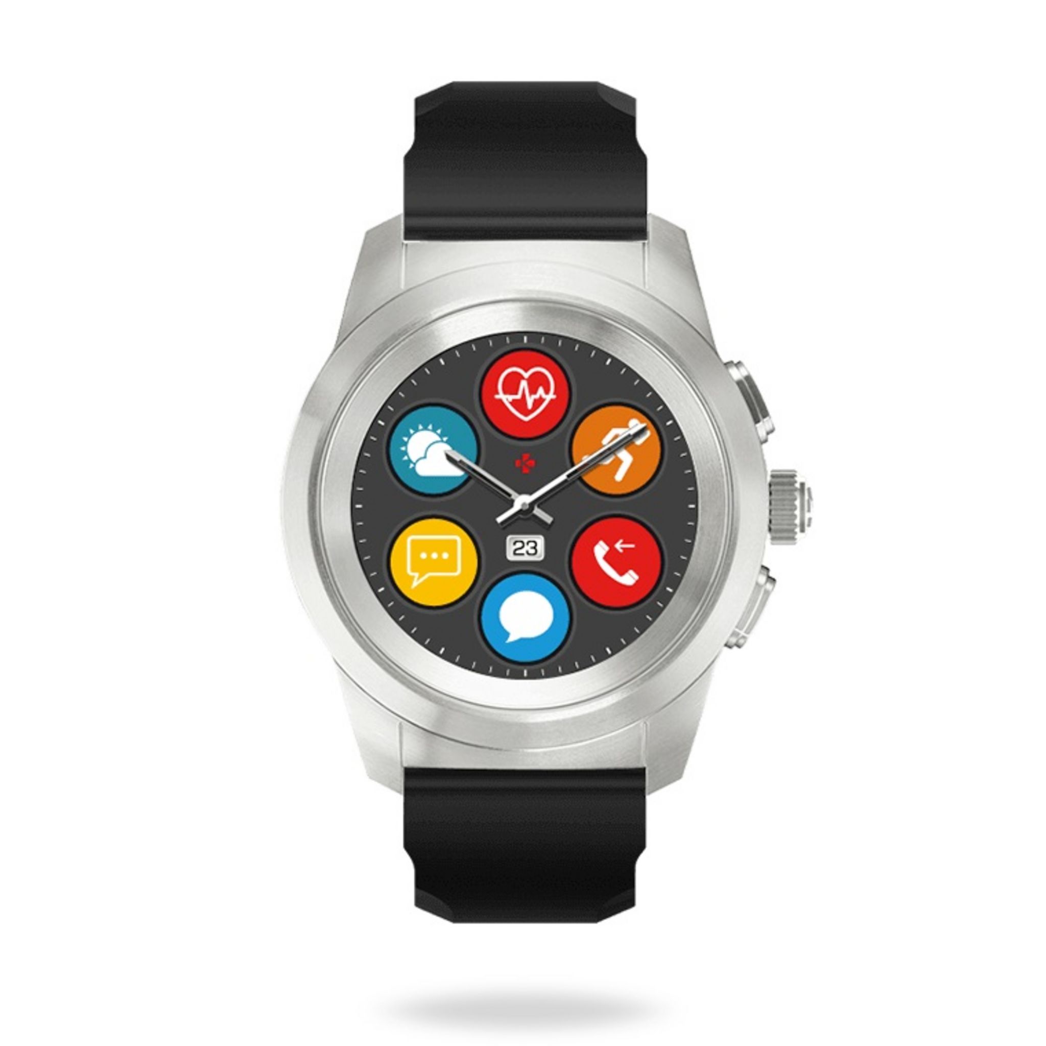 KRONOZ Montre connect e Hybride ZeTime Bluetooth Noir