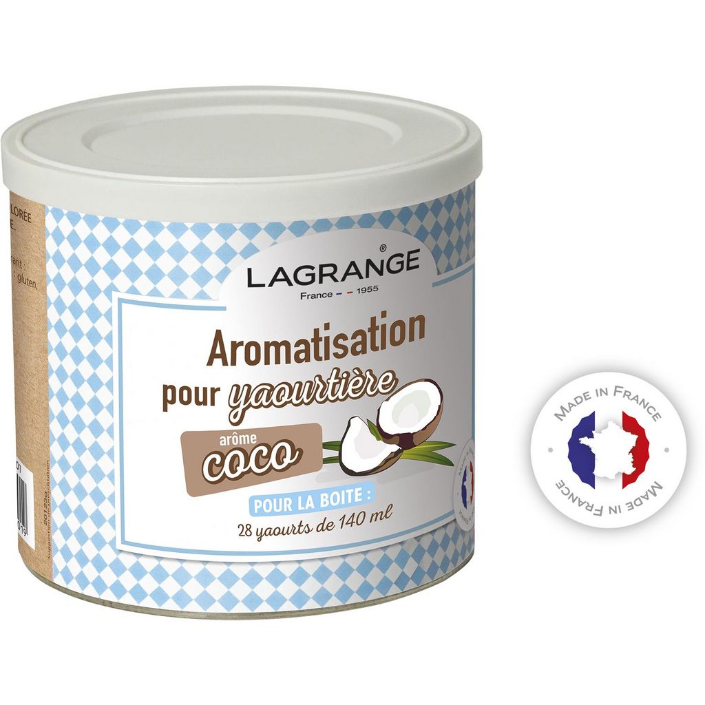 Aromatisation pour yaourtière arôme noix de coco - Lagrange - 125 g