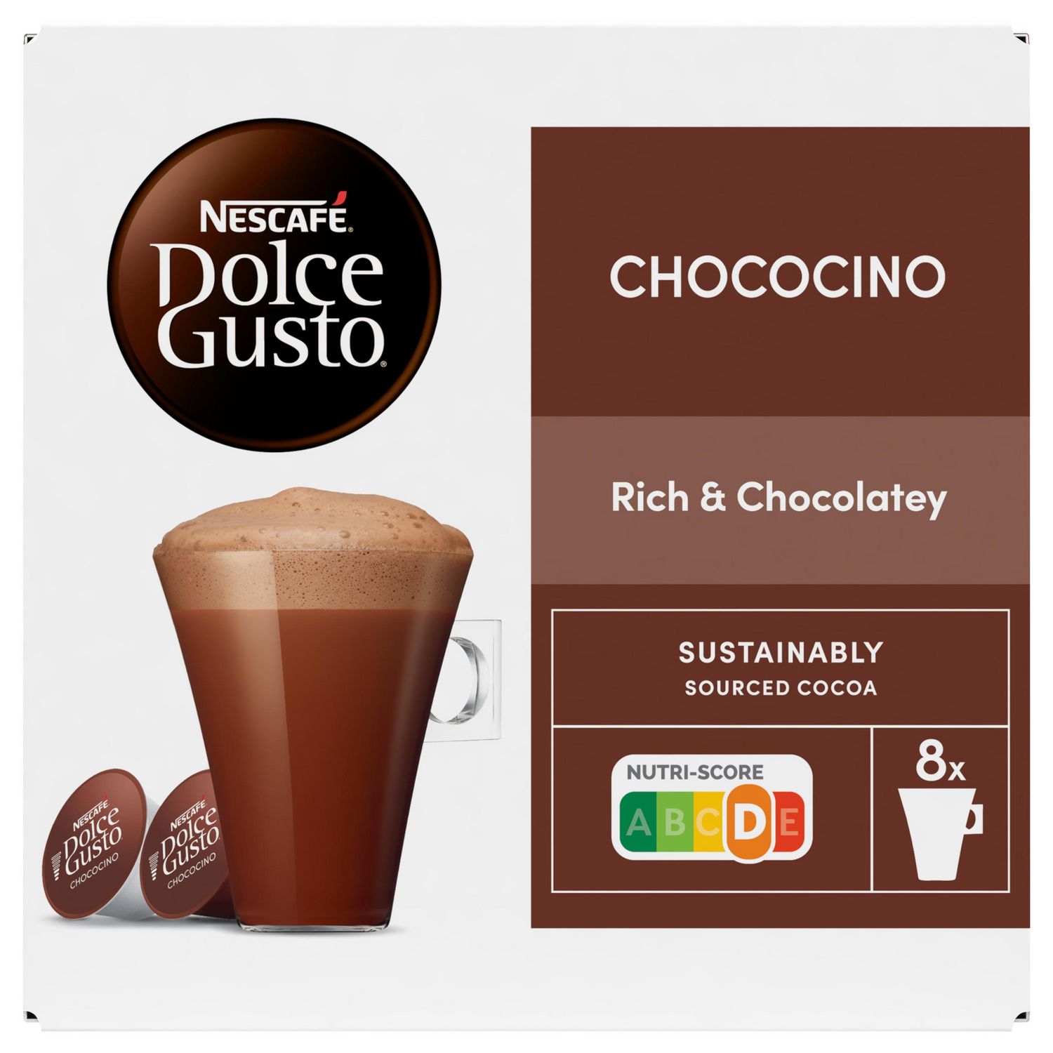 AUCHAN Capsules de café au lait compatibles Dolce Gusto 10 capsules 100g  pas cher 