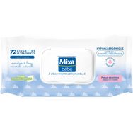 Mixa Bébé Lingettes bébé à l'eau minérale naturelle pour visage et corps