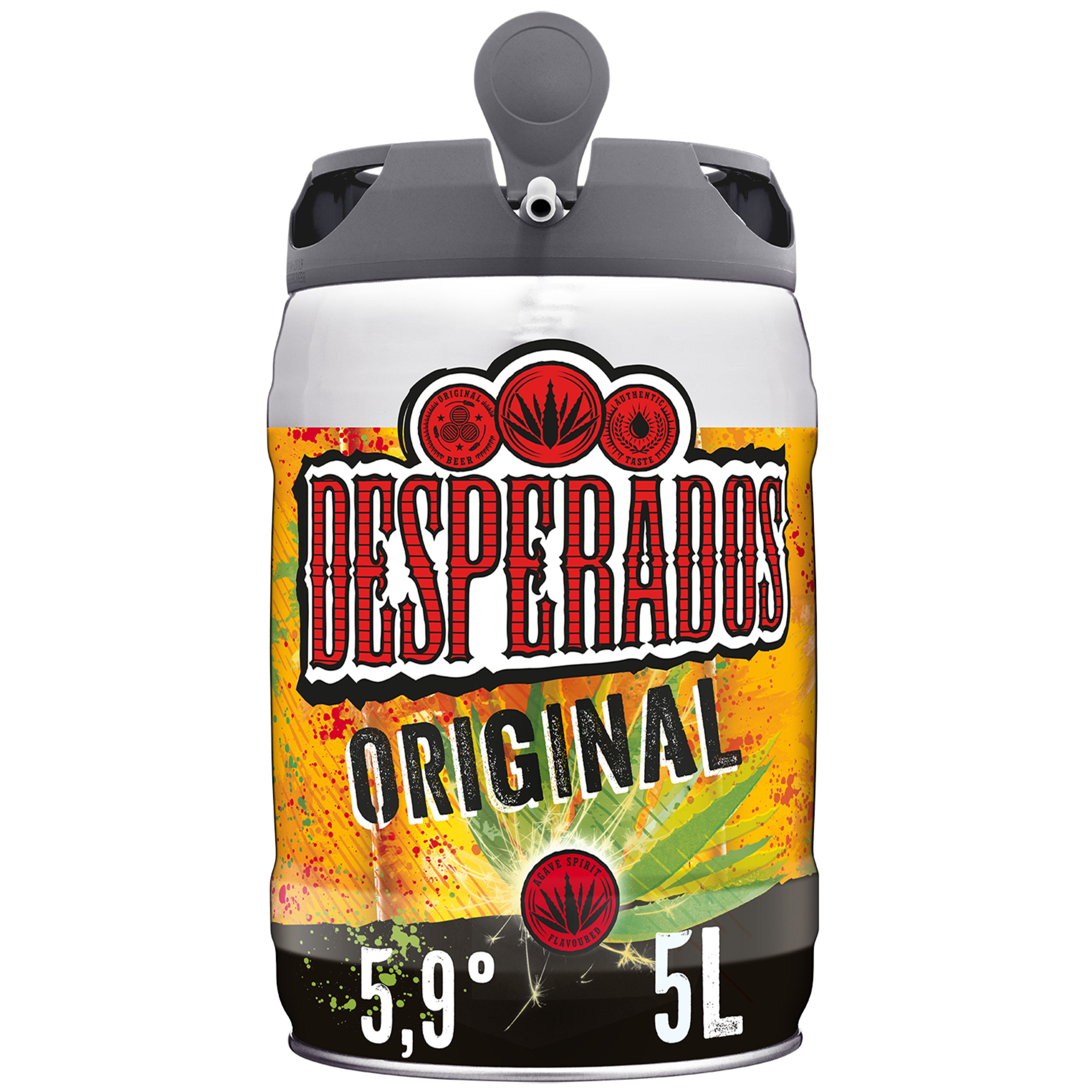 DESPERADOS Desperados Bière original aromatisée tequila fût torp 5,9% 2l 2l  pas cher 