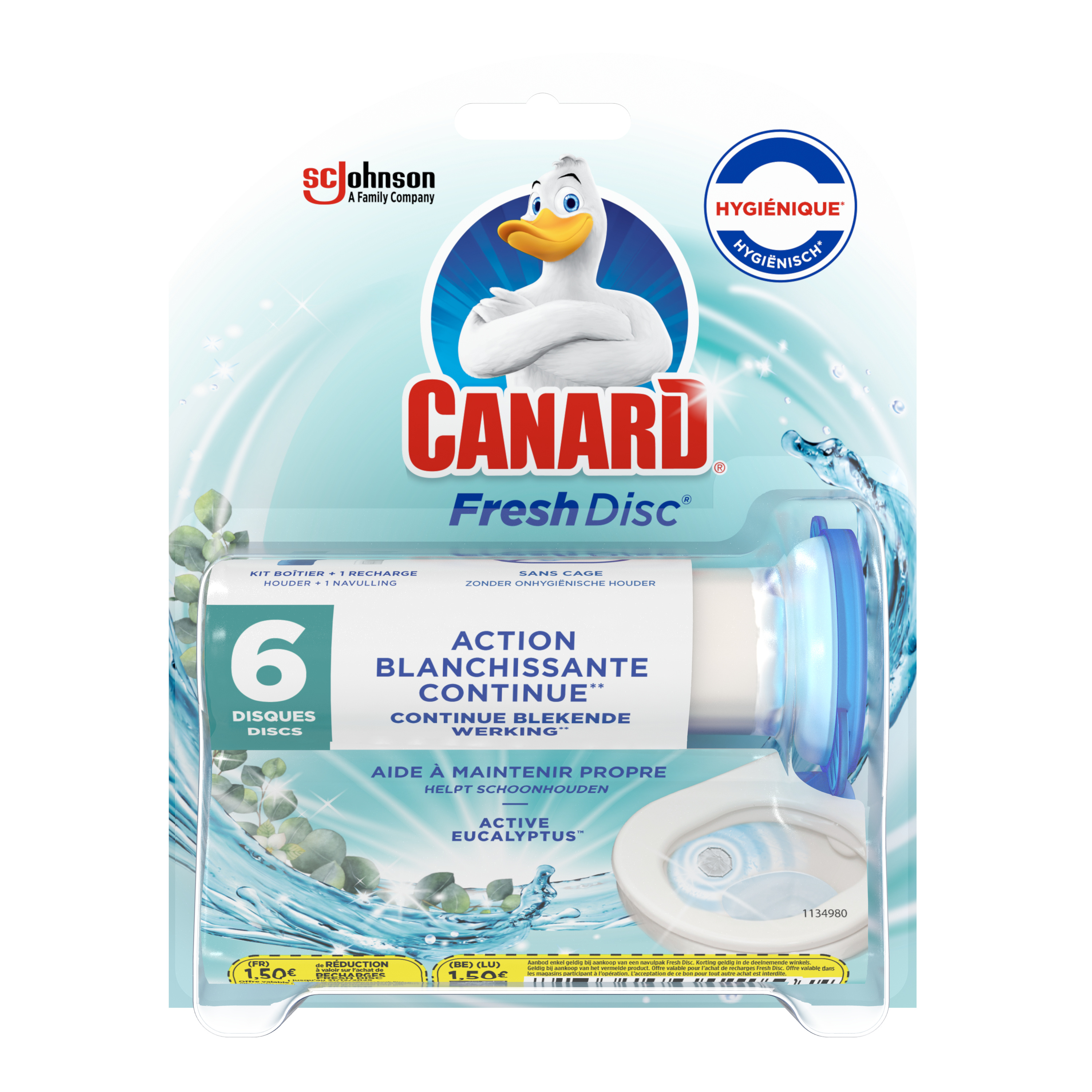 Canard Fresh Disc Flow 6 disques Contenu