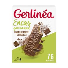 GERLINEA Biscuits crousti chocolat sans sucres ajoutés 6x17g 102g