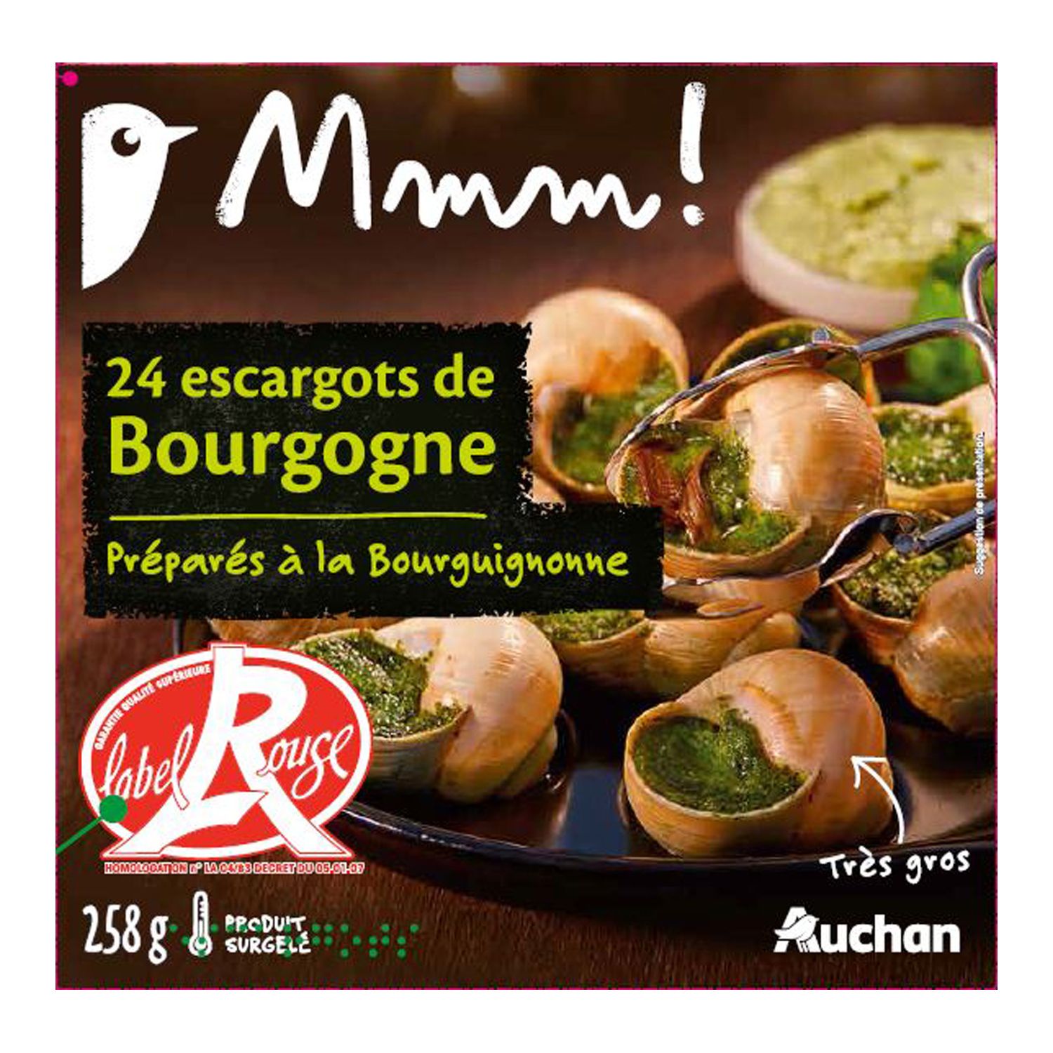 AUCHAN : Escargots préparés à la bourguignonne - chronodrive