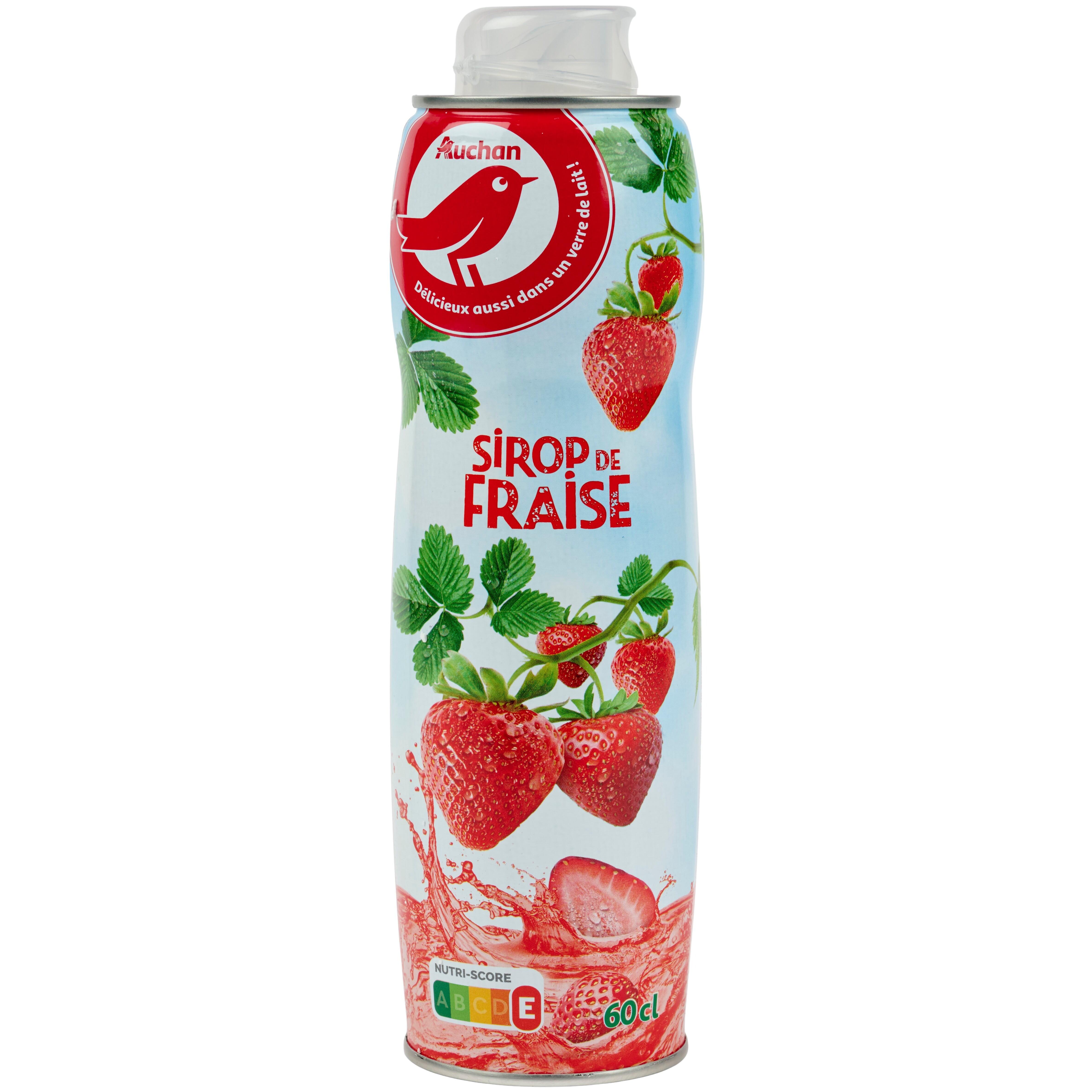 TEISSEIRE Sirop de fruits fraise bidon 60cl pas cher 