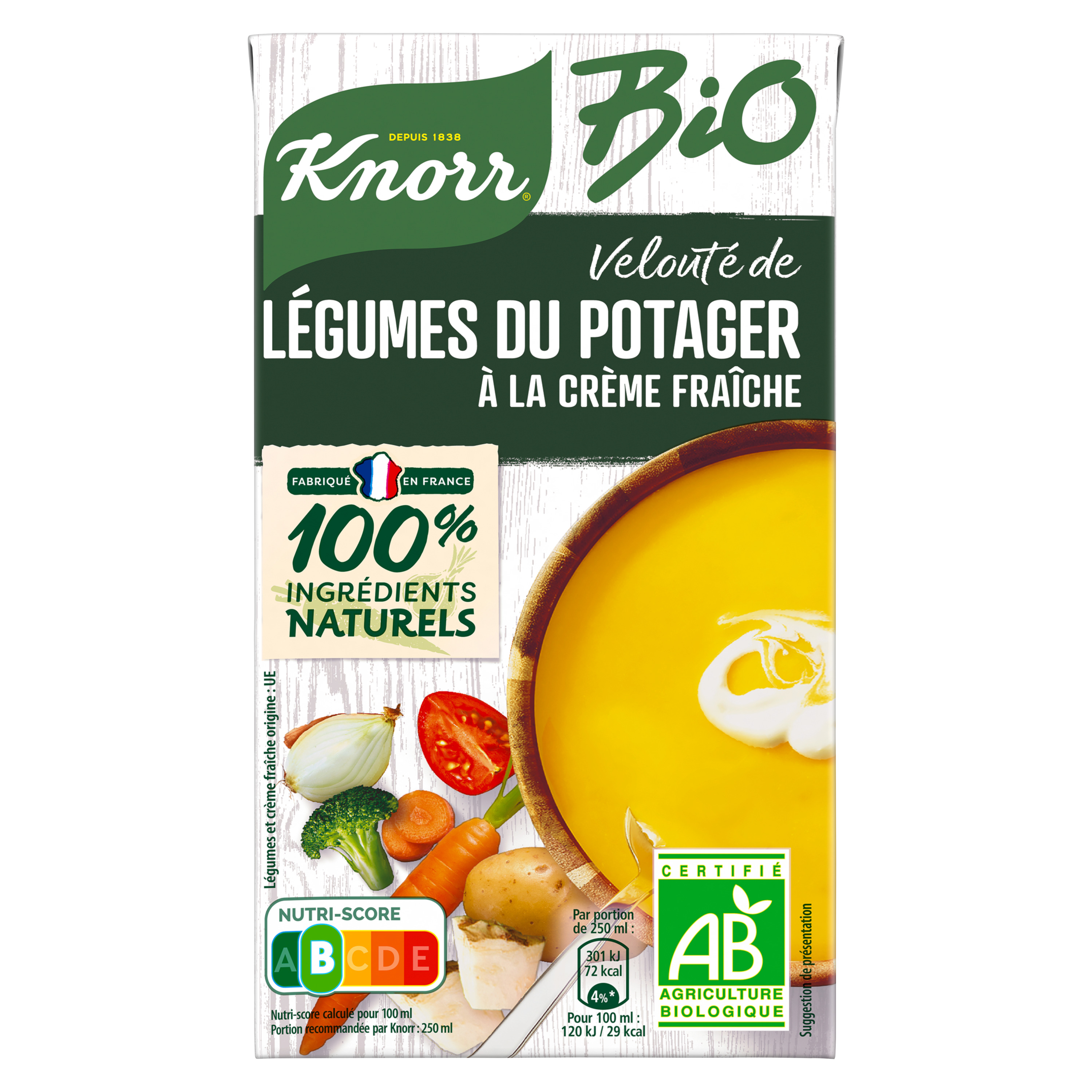 Pur Soup' Carottes fraîches et pointe de crème - Liebig - 1 l