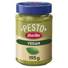 BARILLA Sauce pesto vegan au basilic en bocal 195g