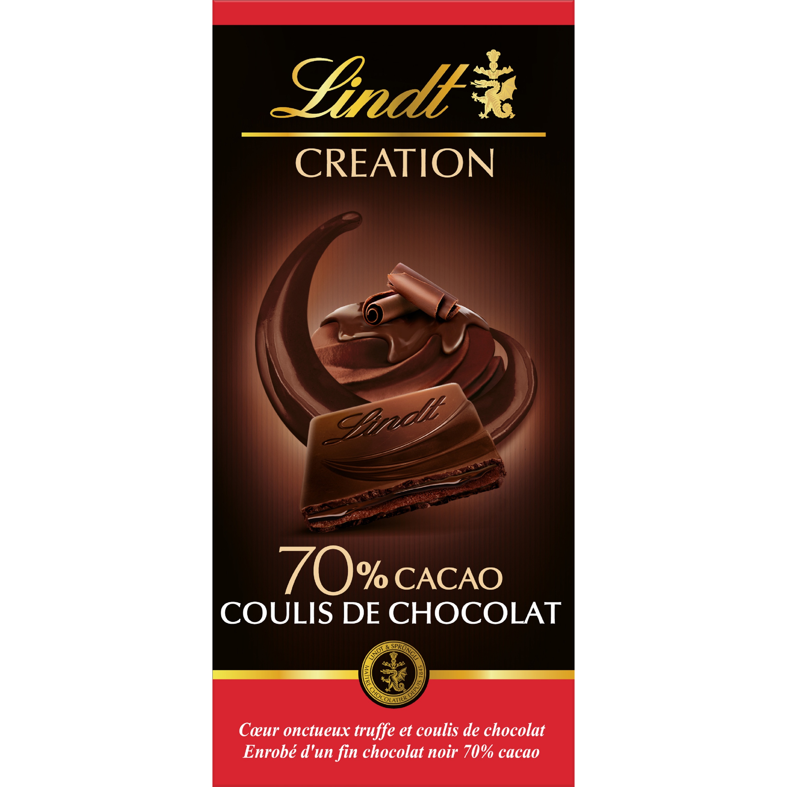 Grossiste Chocolat Le 70% Cacao Noir Intense Lot 2x200 G - LINDT