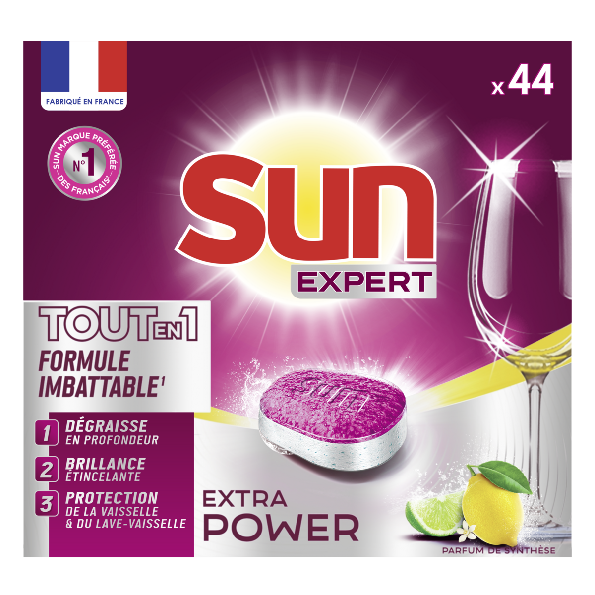 SUN Nettoyant Lave-Vaisselle Expert Boost - 3 Doses - Cdiscount