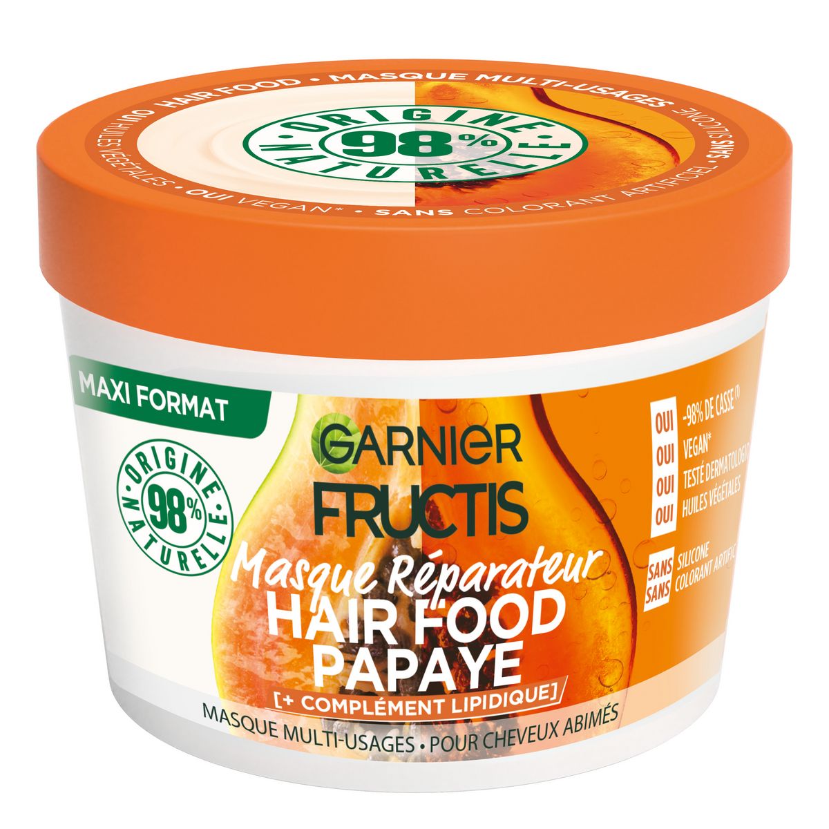 FRUCTIS Hair food masque réparateur papaye cheveux abîmés 390ml