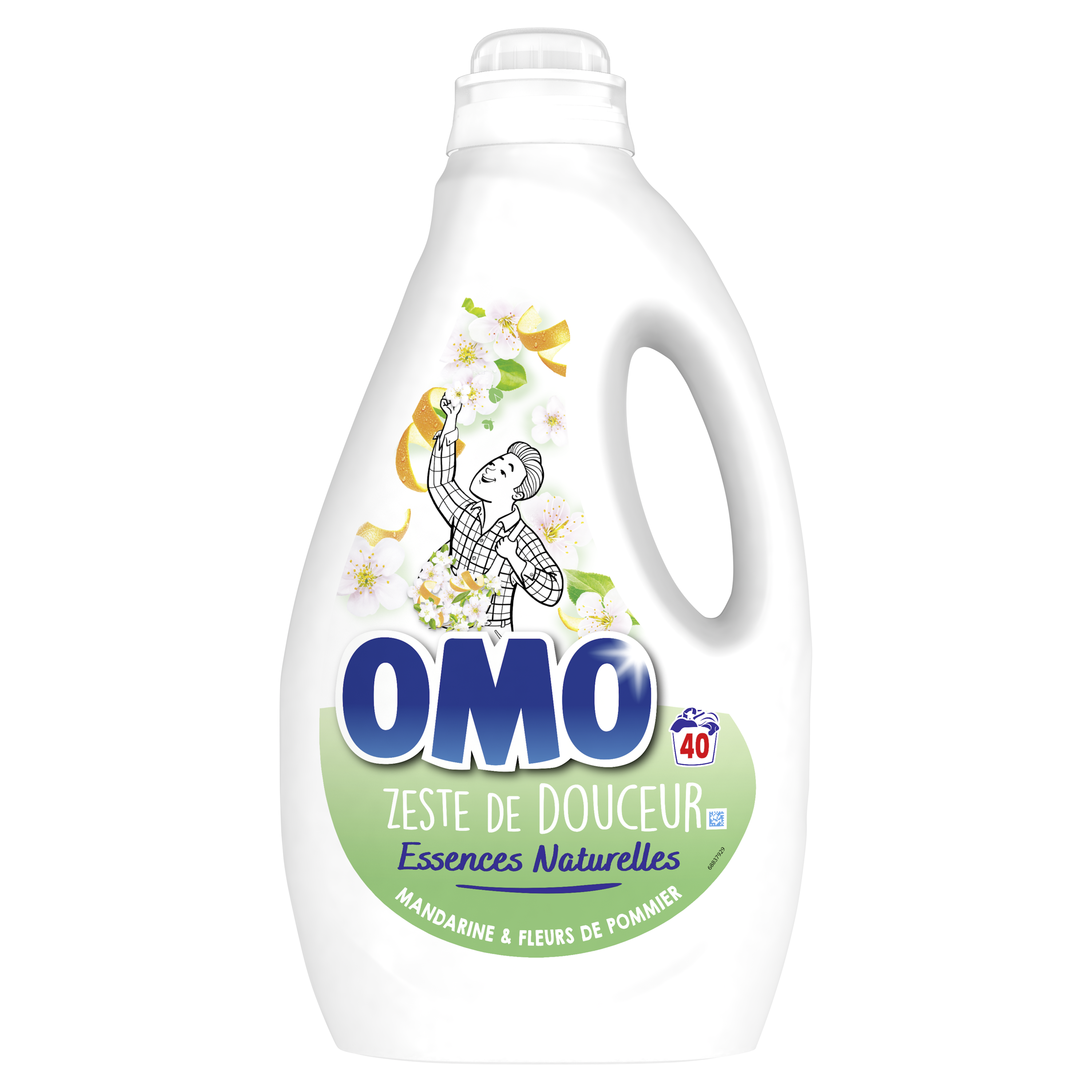 PROMO: OMO Lessive liquide lait d'amande 40 LAVAGES (VALEUR 12500