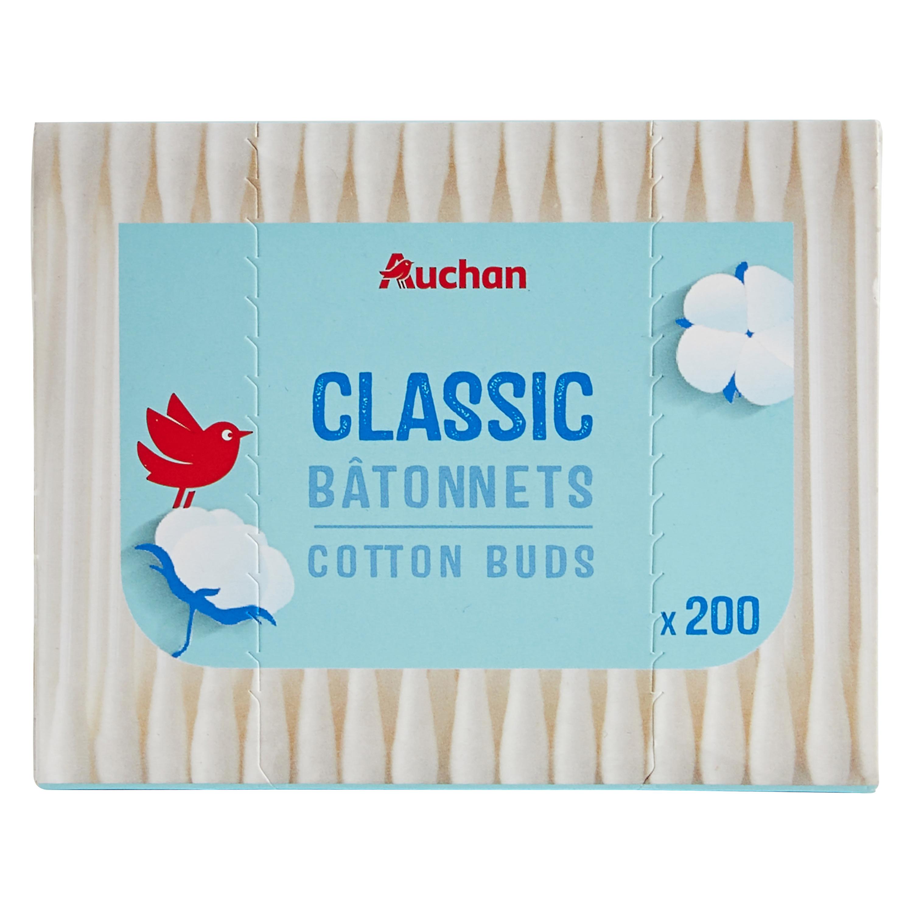 Auchan - Bâtonnets de cotons tiges x190