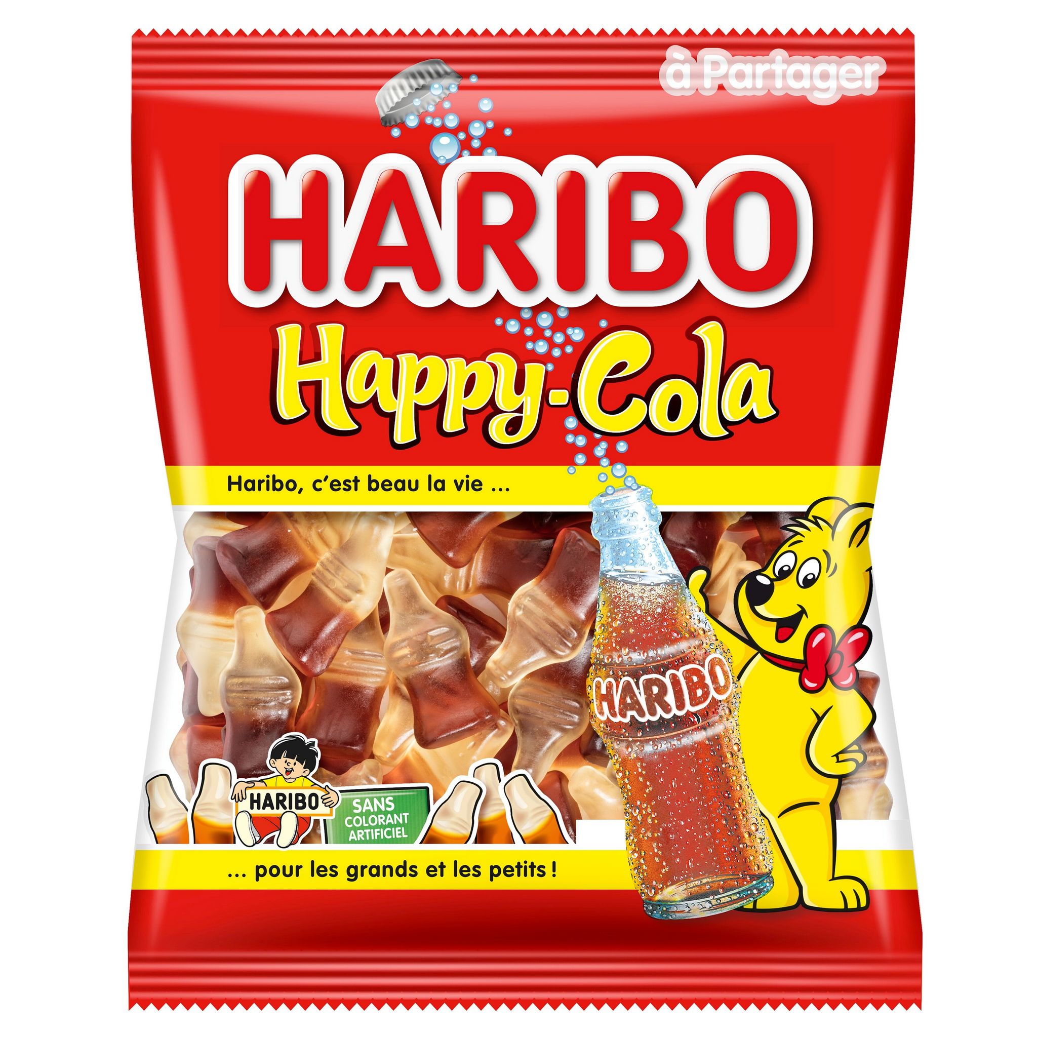 HARIBO Happy cola bonbons gélifié goût cola 300g pas cher 