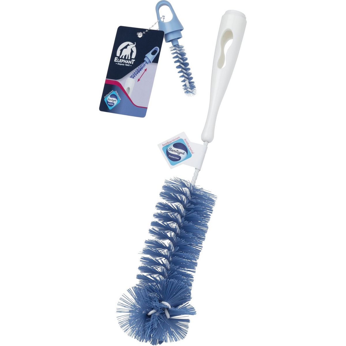 Goupillon pour biberon : brosse à biberon antibactérienne