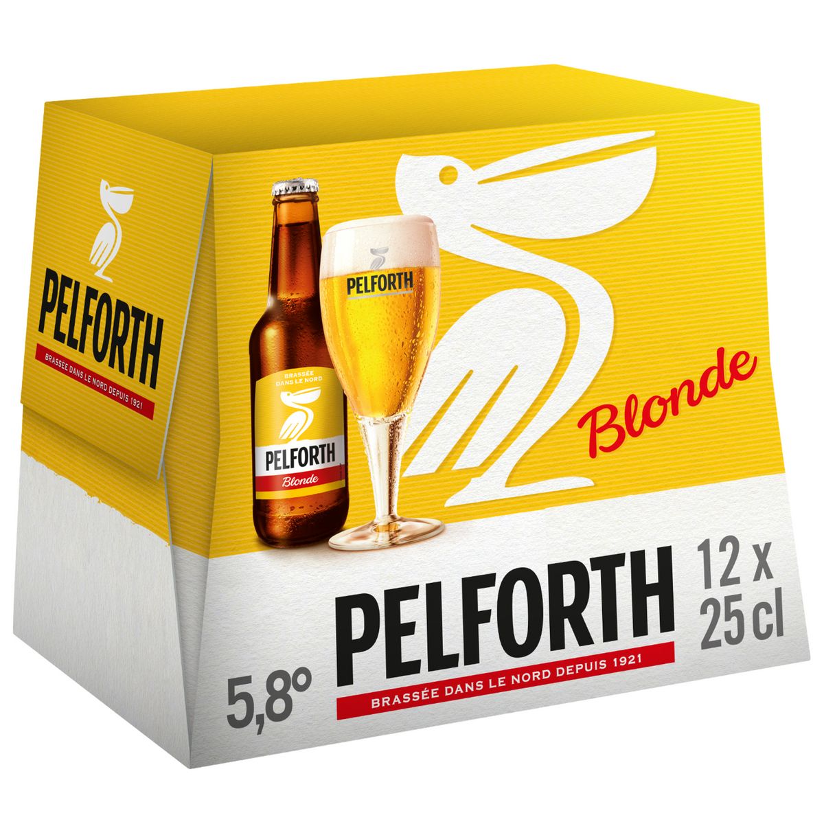 PELFORTH Bière blonde du Nord 5,8% bouteilles 12x25cl
