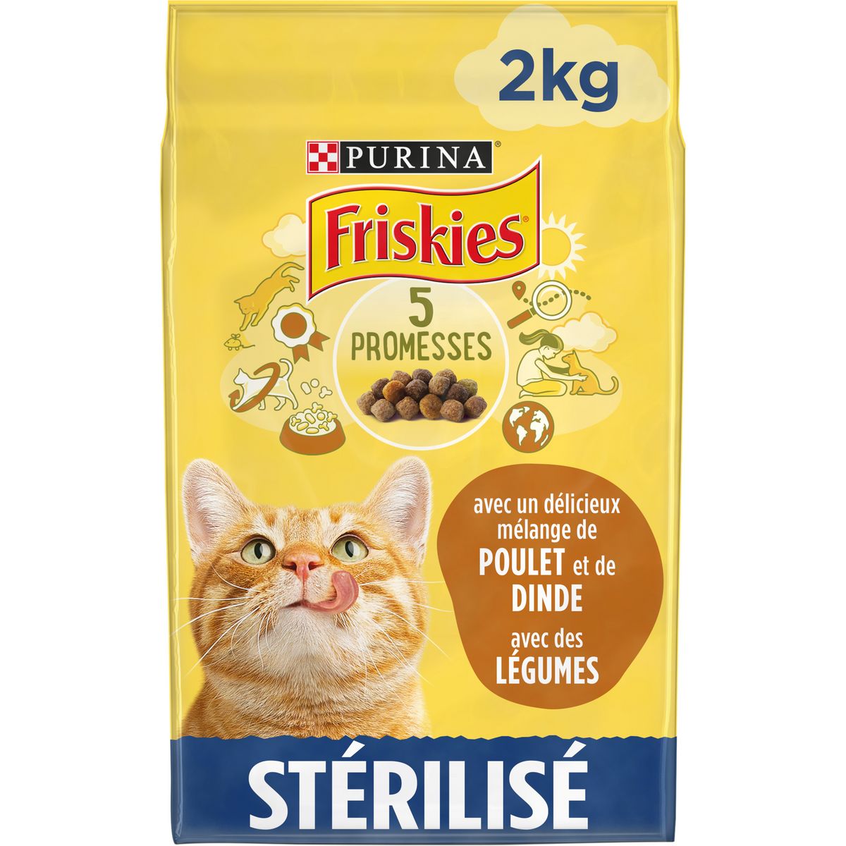 Croquettes Chat Stérilisé 2kg - Husse