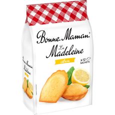 BONNE MAMAN Madeleines au citron 12 madeleines 300g
