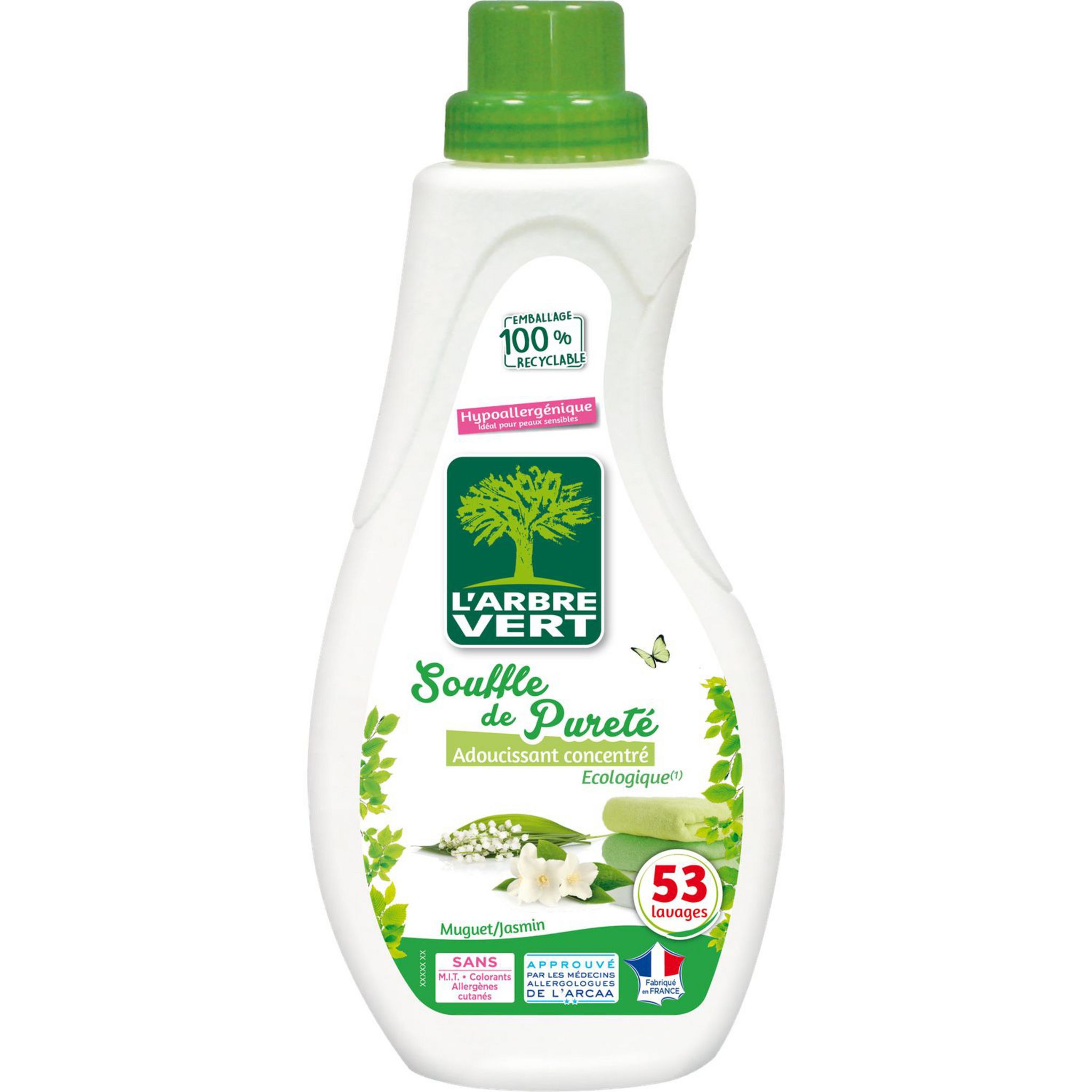 Lessive liquide écologique peau sensible L'Arbre Vert 1,5l