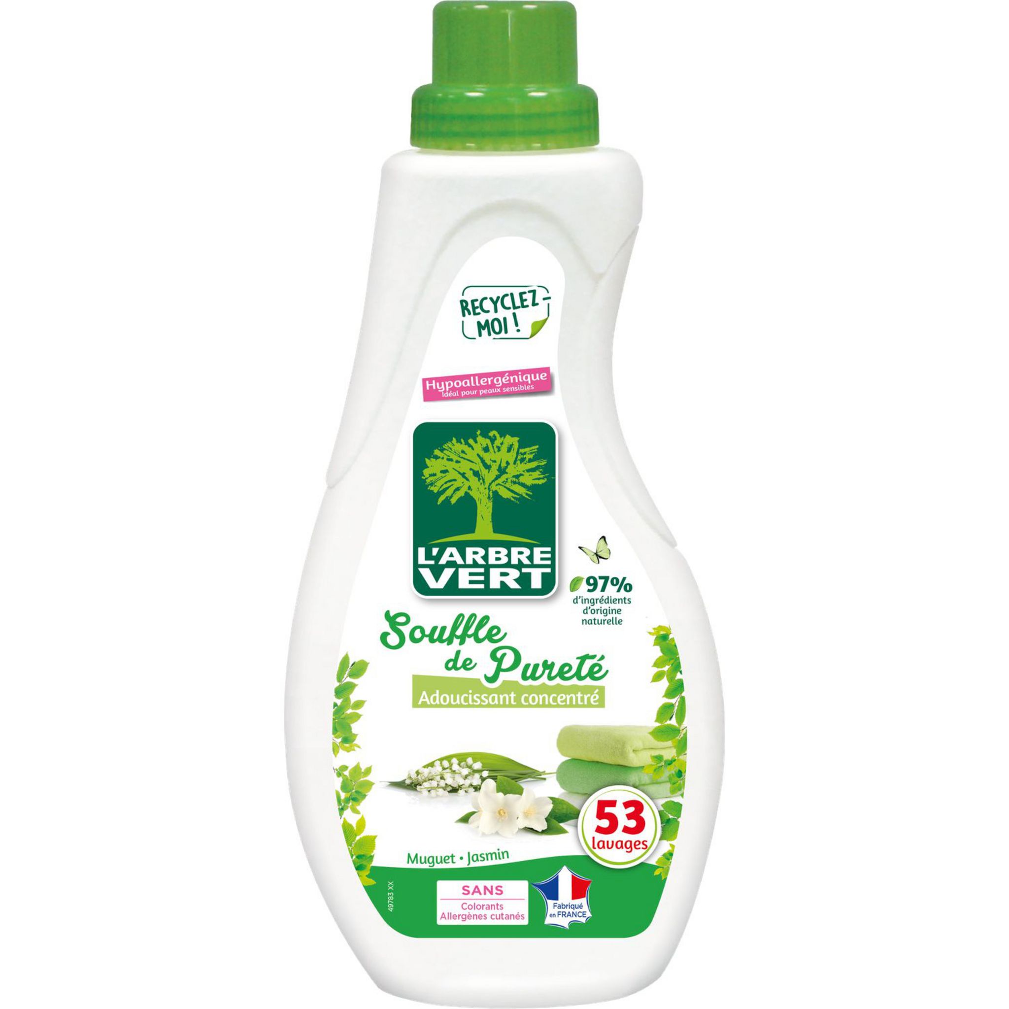 Lessive liquide écologique peau sensible L'Arbre Vert 1,5l