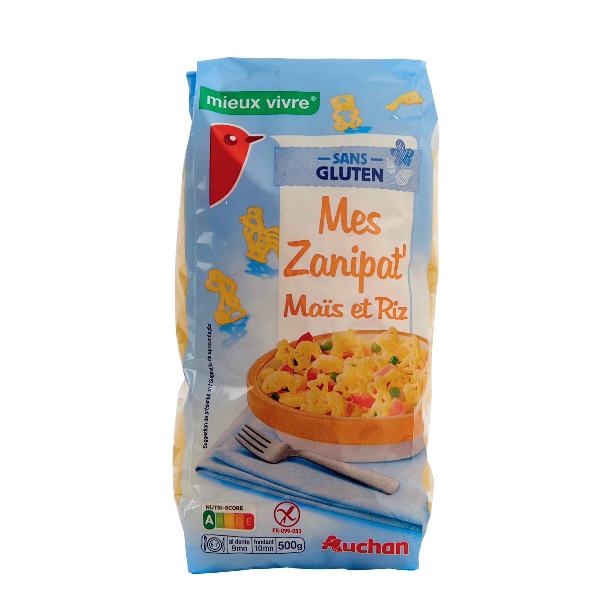 AUCHAN mieux vivre Sans Gluten - Farine de riz - Mieux Vivre Auchan - 0.5 kg