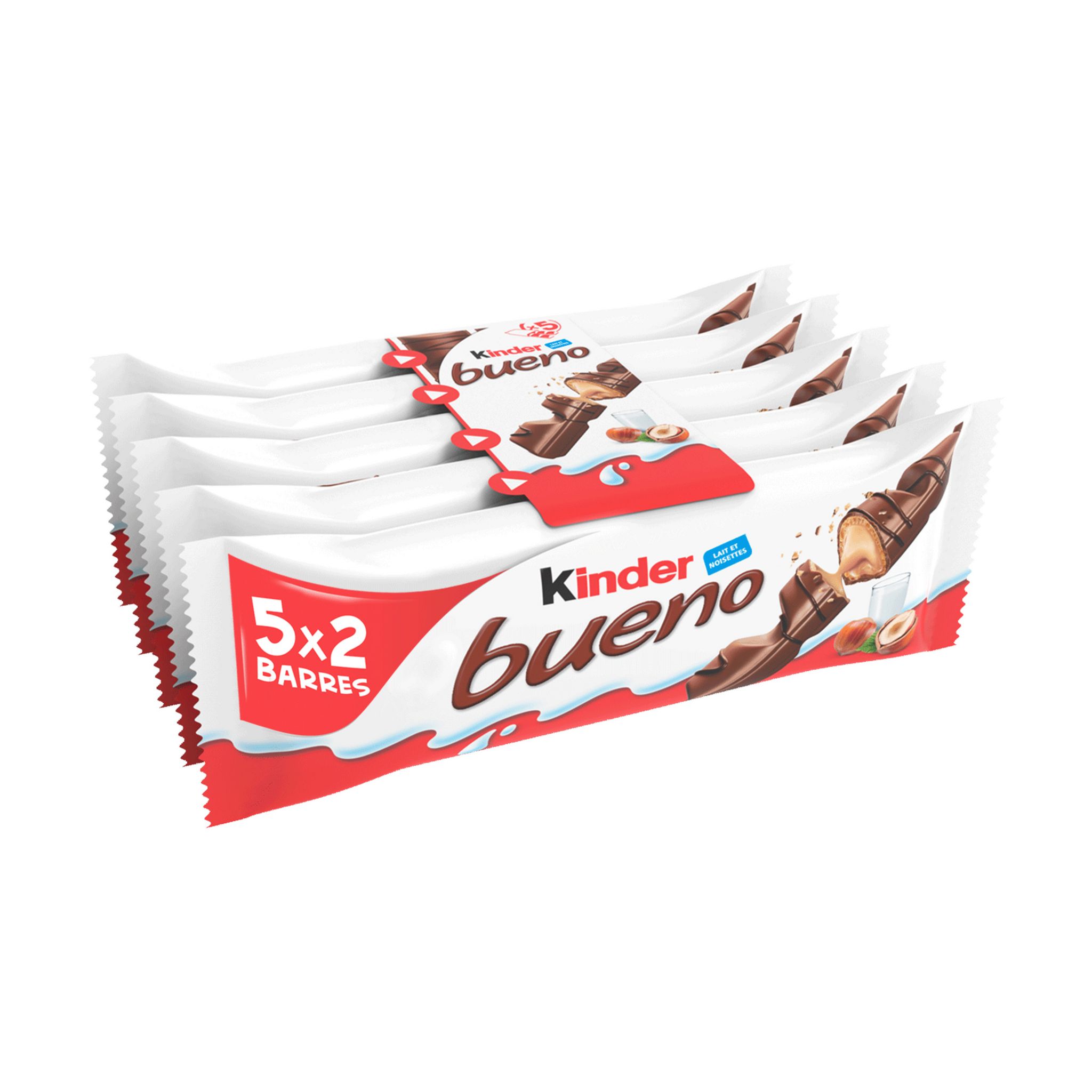 KINDER Bueno barres chocolatées 5 barres 220g pas cher 