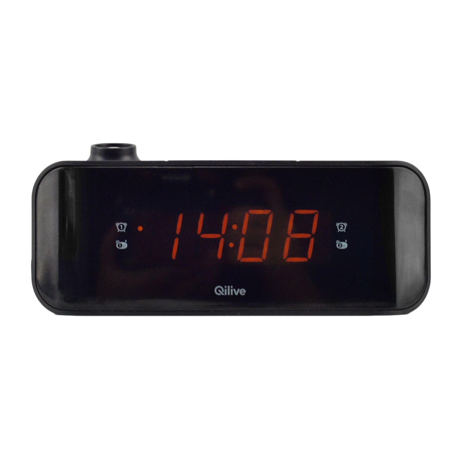 QILIVE Radio réveil projecteur - Noir - Q1137 pas cher 