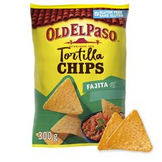 OLD EL PASO Tortilla chips goût paprika sans gluten 300g