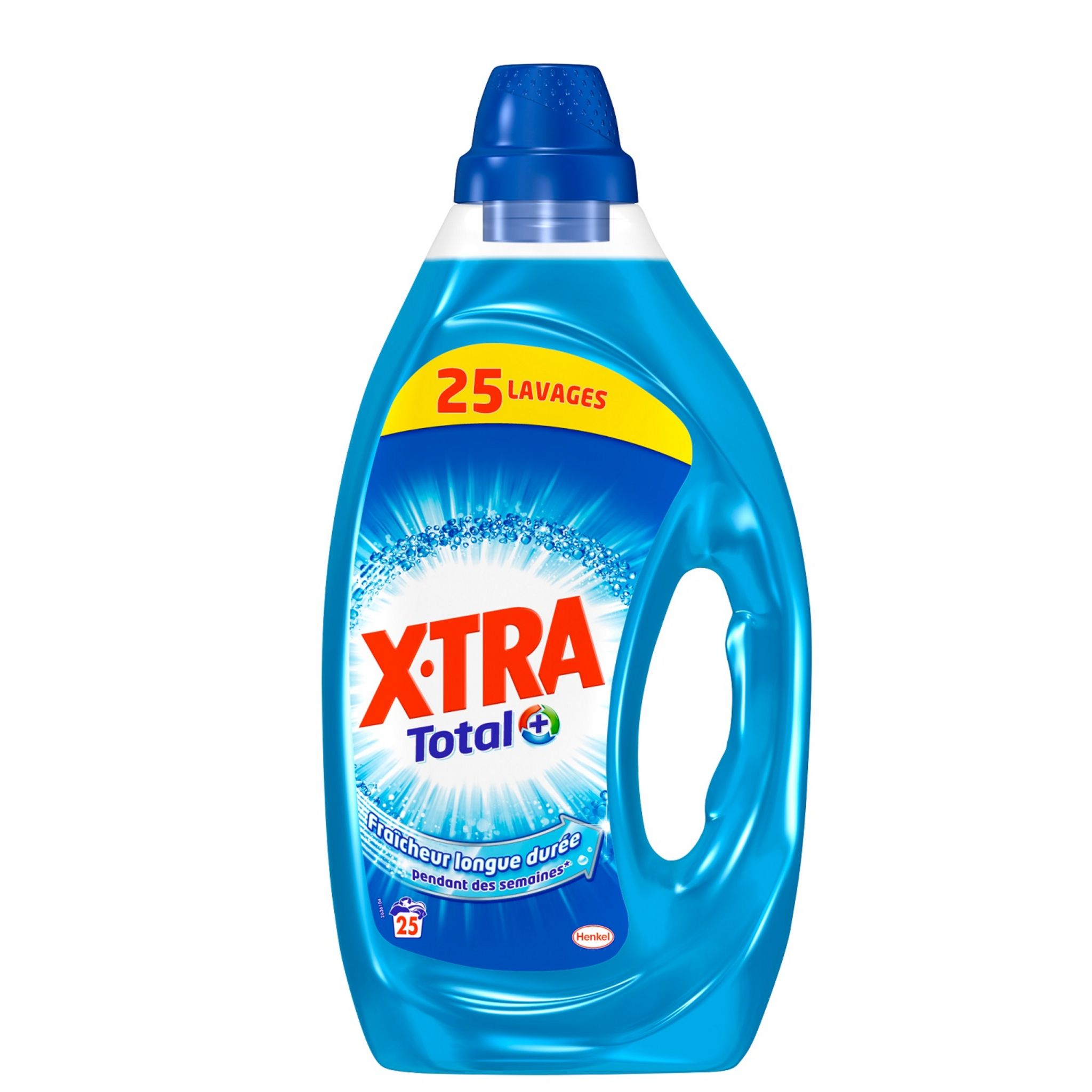 X-TRA Total plus lessive liquide fraîcheur 25 lavages 1,25l pas cher 