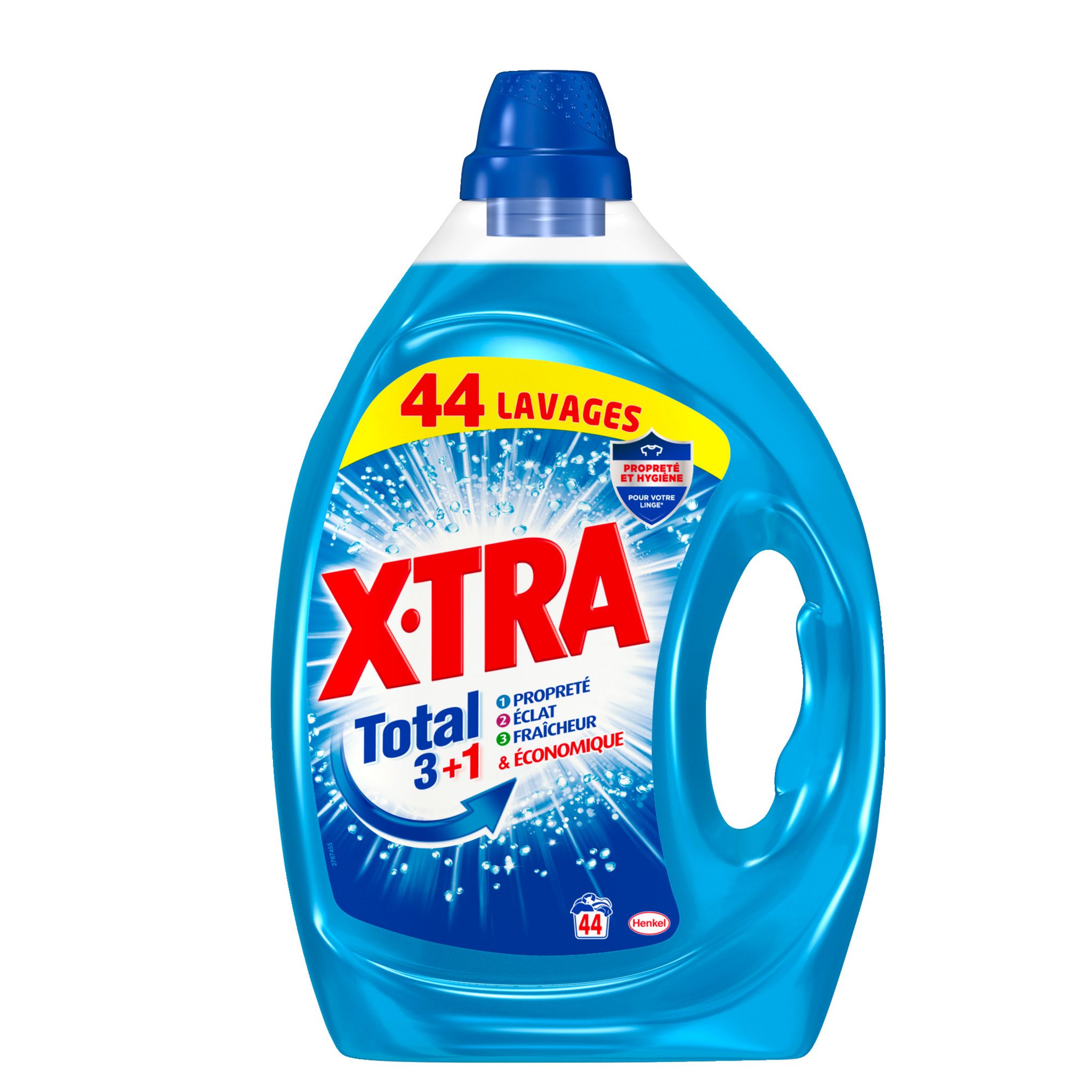 Promo Xtra Total Lessive liquide (14) Classique, Marseille Aloe Vera ou  Fraicheur+ chez Bi1