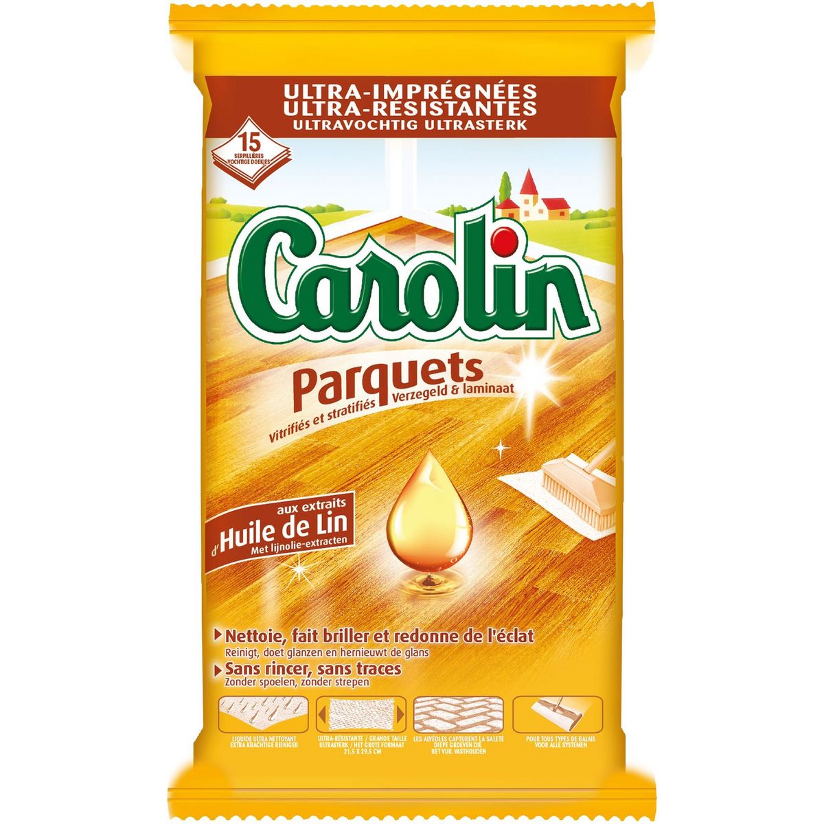 CAROLIN nettoyant sol extra huile de lin 1 L chockies