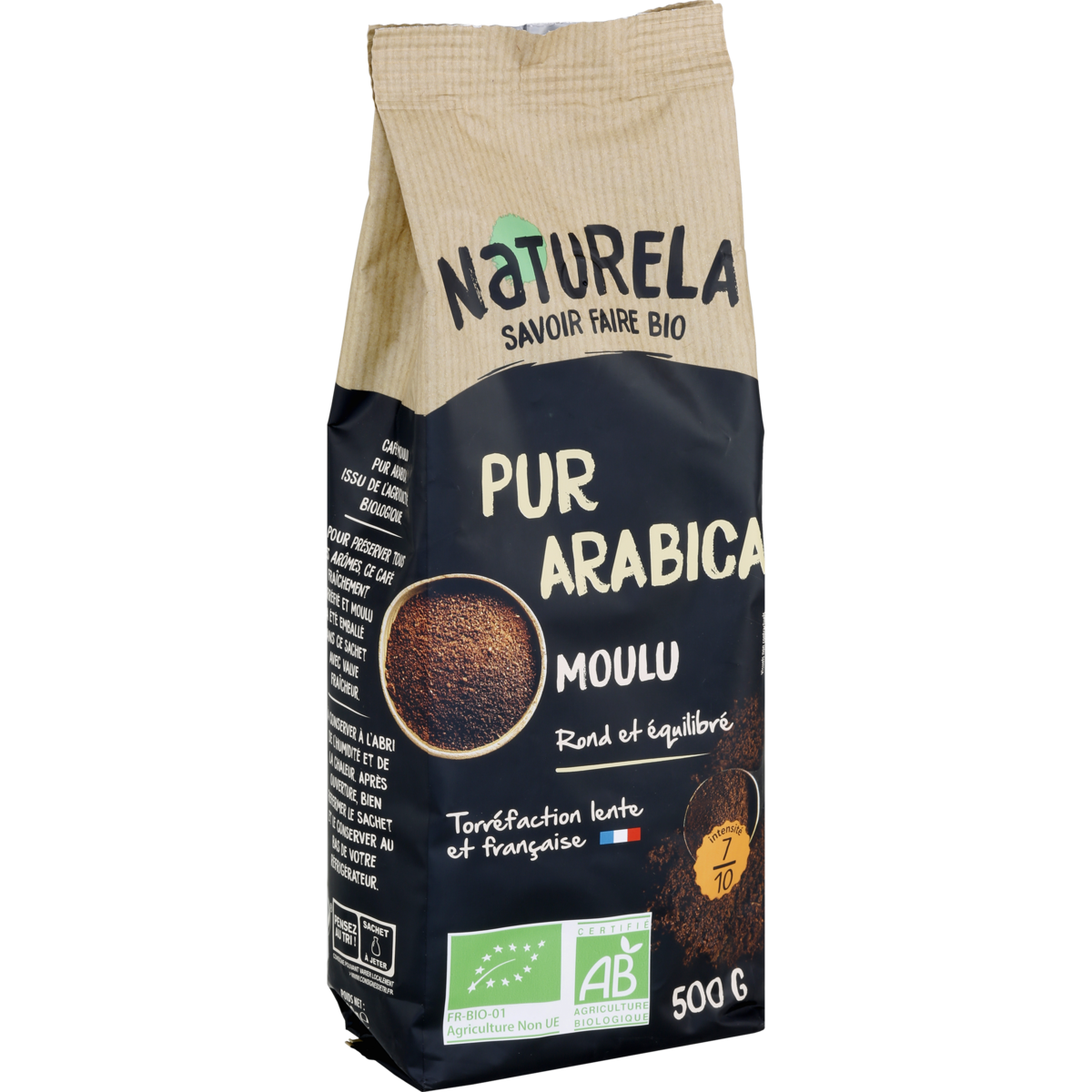 NATURELA Café moulu bio arabica 500g pas cher 