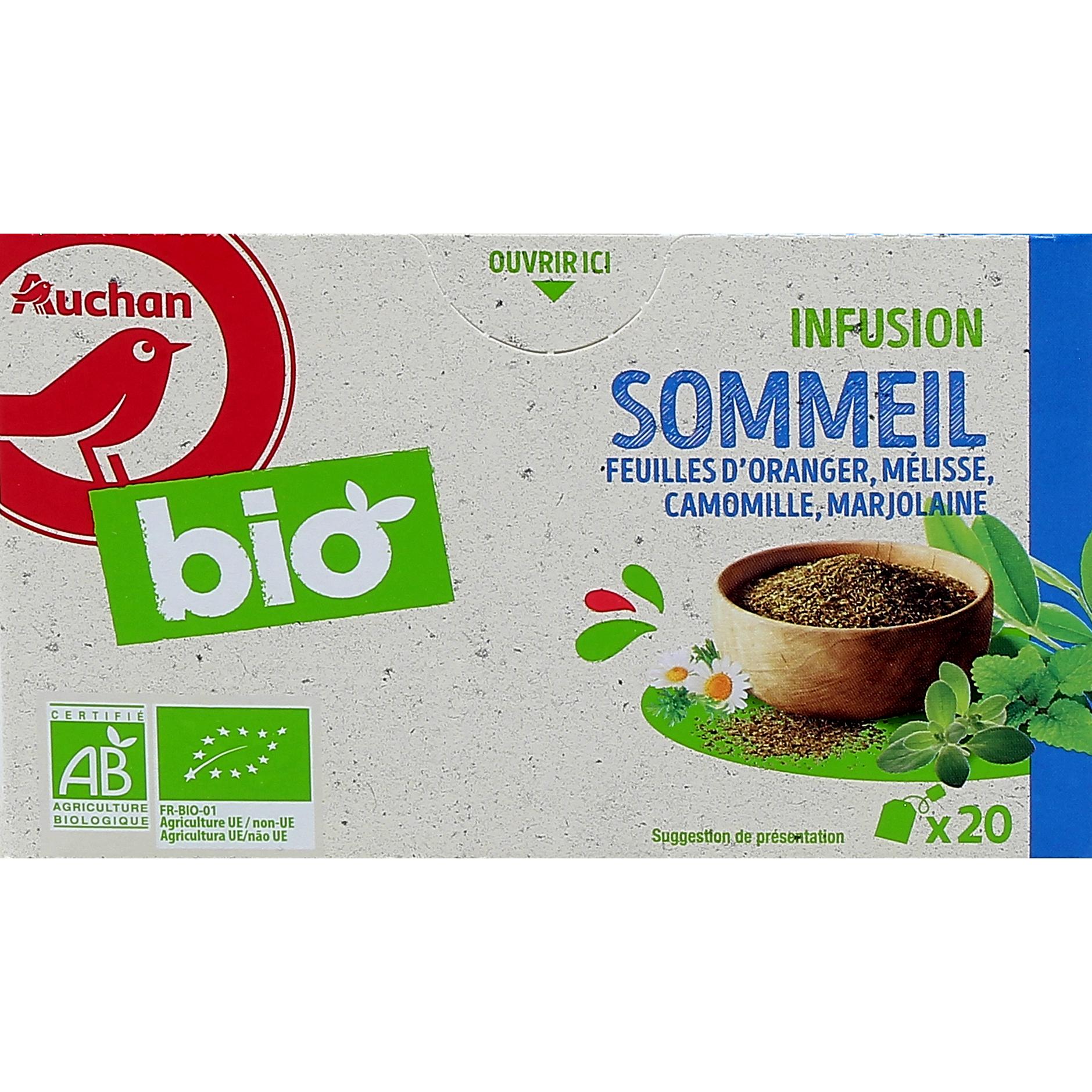 Infusion Sommeil Bio Vrac Oranger, Camomille, Mélisse - Jardin BiO étic