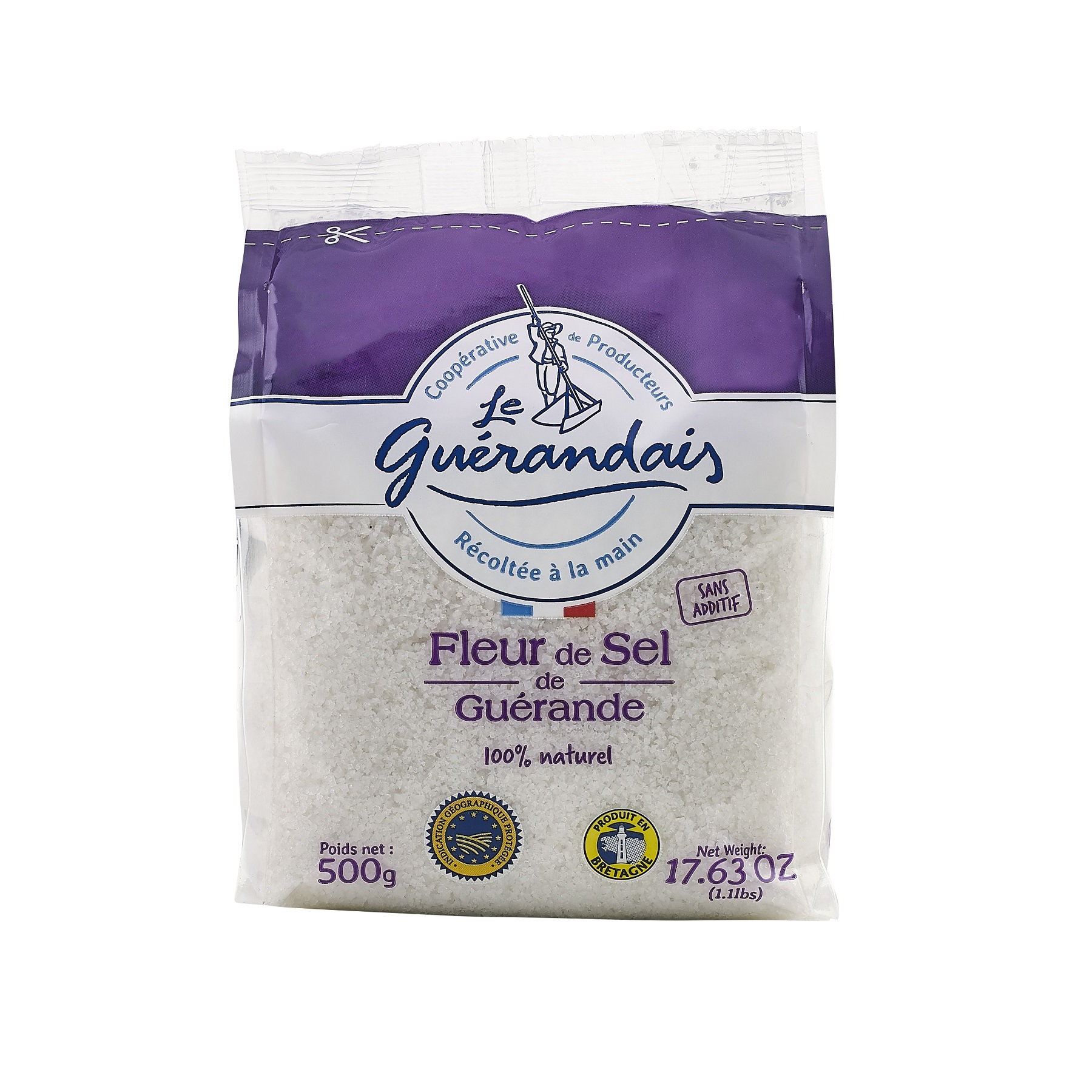 Sel fin IGP Guérande 500 g 