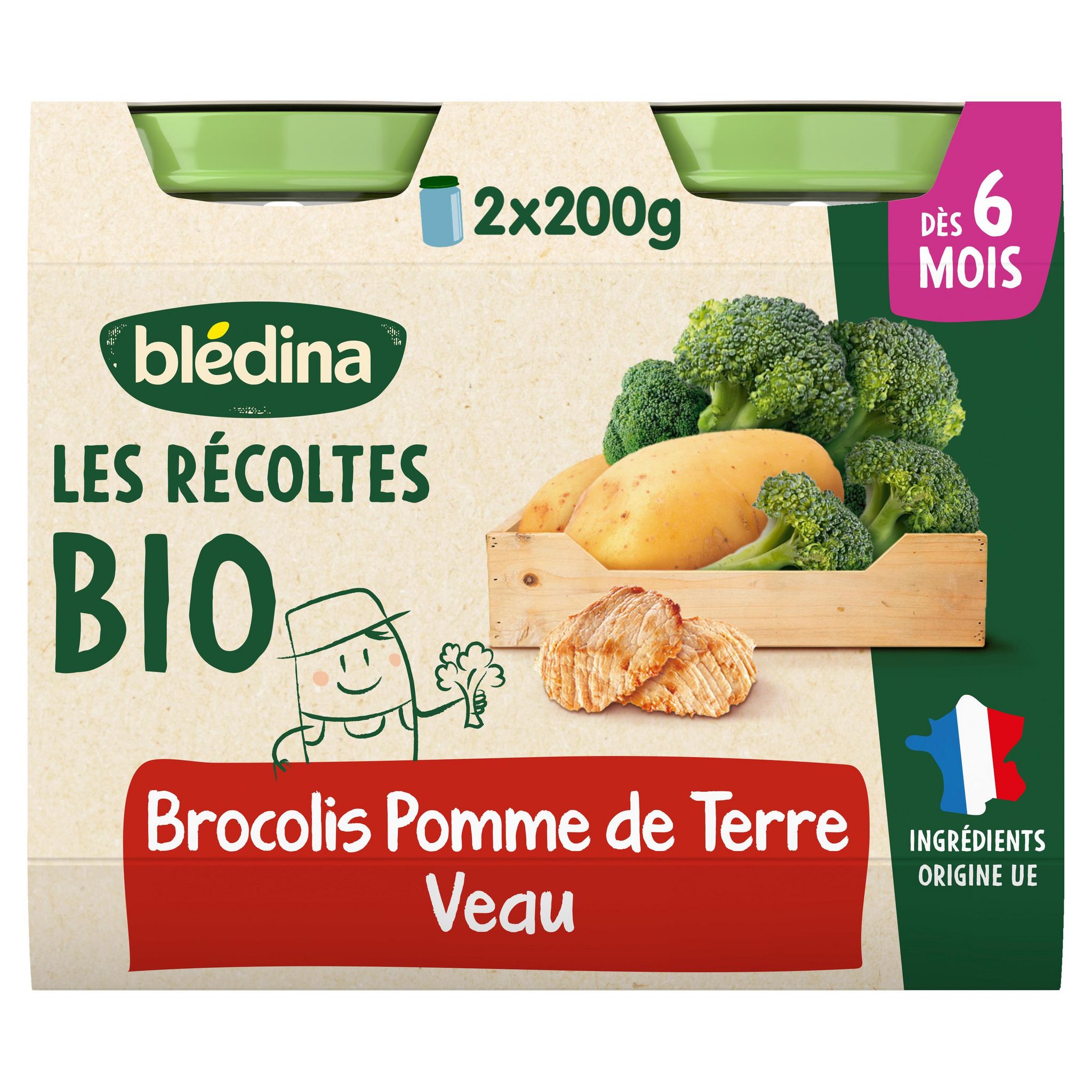 LES RECOLTES BIO - Petits Pots Pommes & Pruneaux - Dès 4 mois, 2x130g