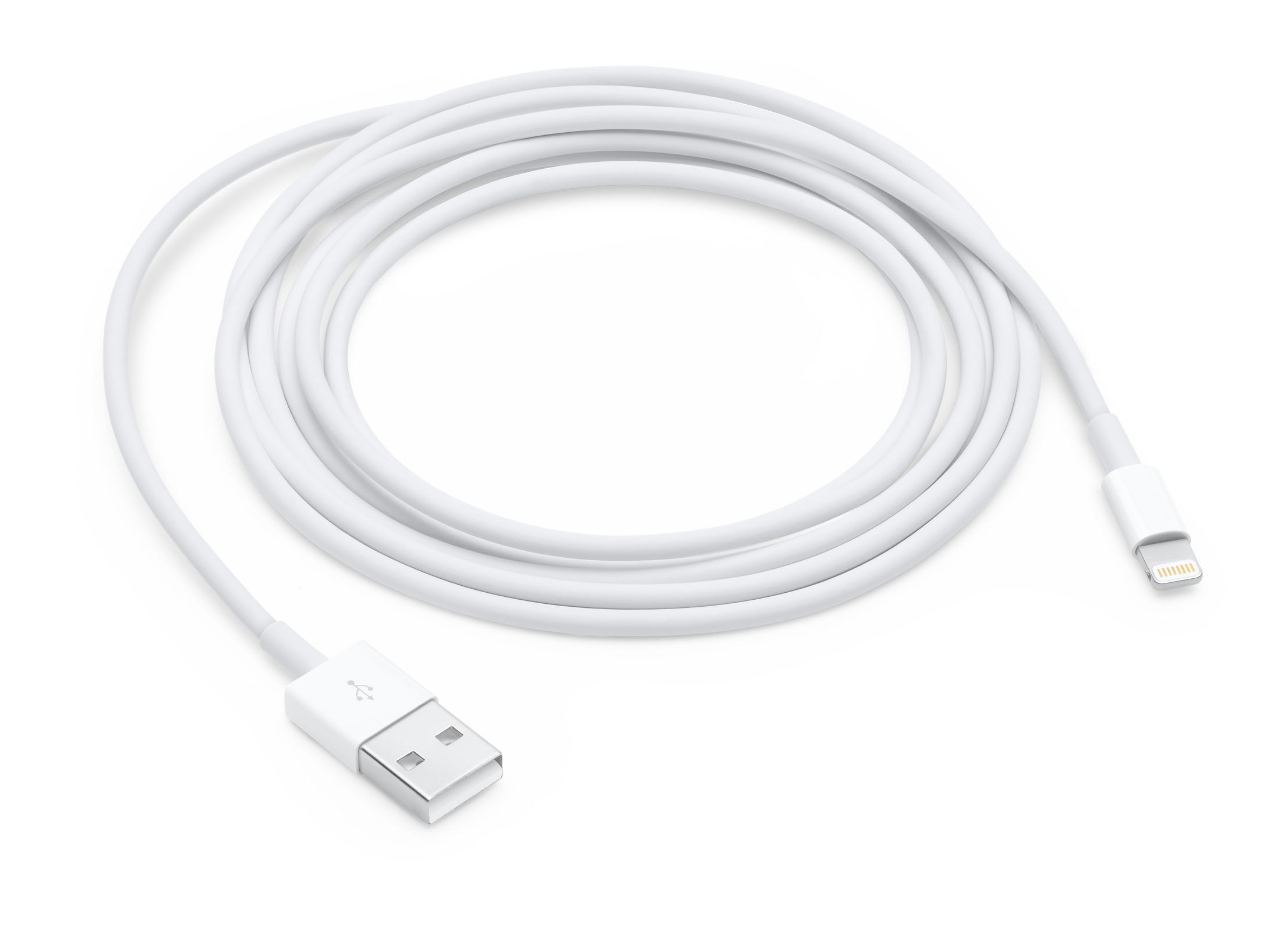 APPLE Câble de charge lightning - Blanc pas cher 